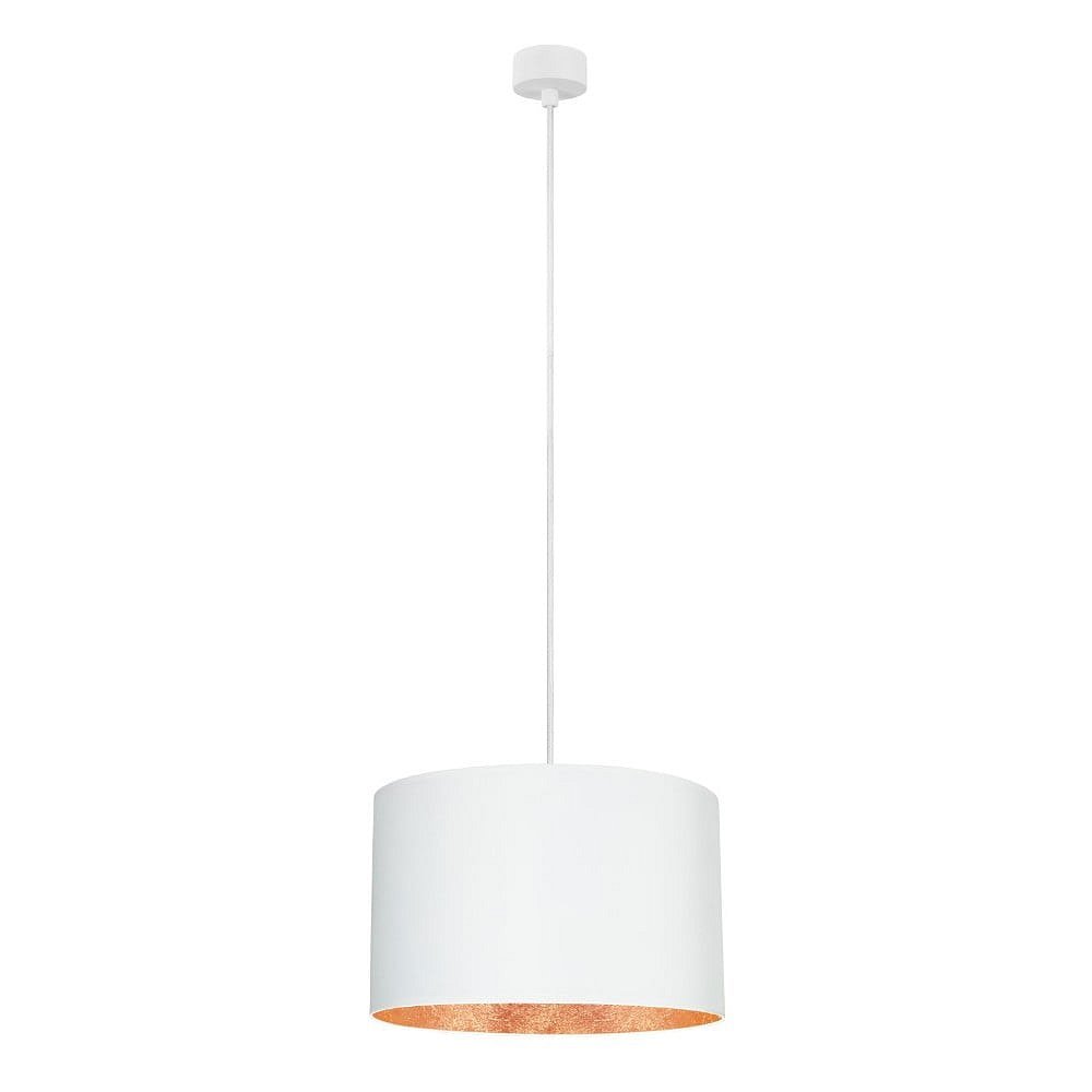 Bílé stropní svítidlo s vnitřkem v měděné barvě Sotto Luce Mika, ⌀ 36 cm