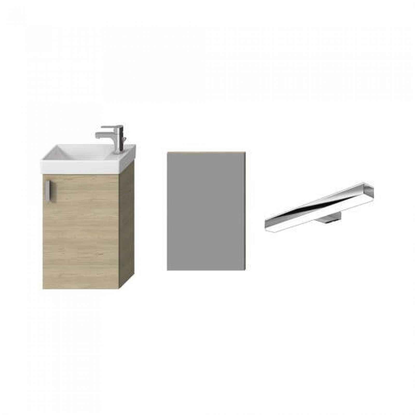 Koupelnová skříňka s umyvadlem Jika Petit 41x65,5x23 cm jasan H45J5141755141
