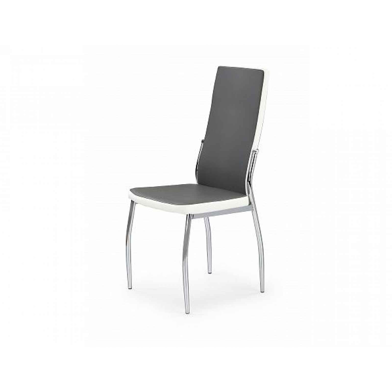 Jídelní židle, šedo-bílá