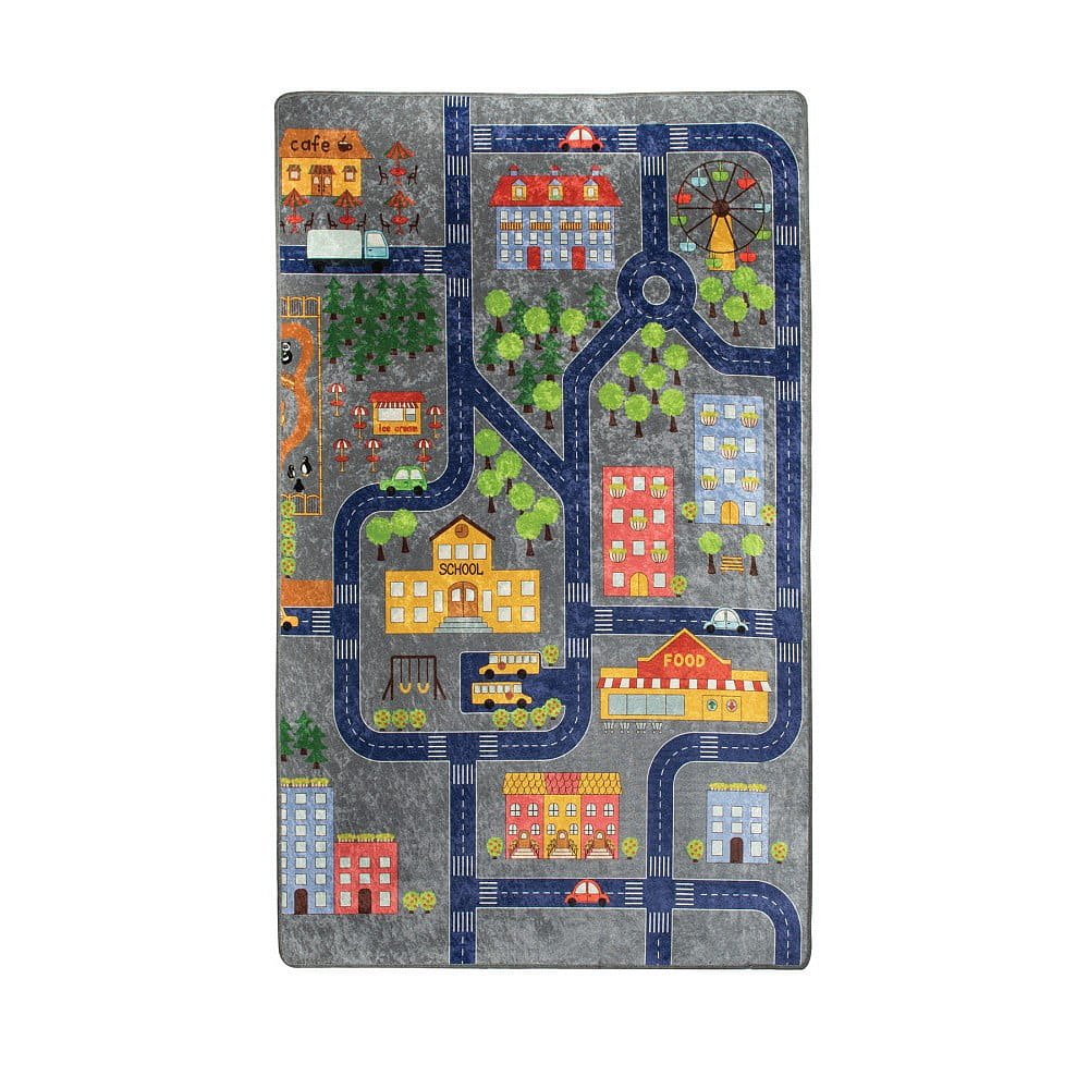 Dětský koberec Small Town, 100 x 160 cm