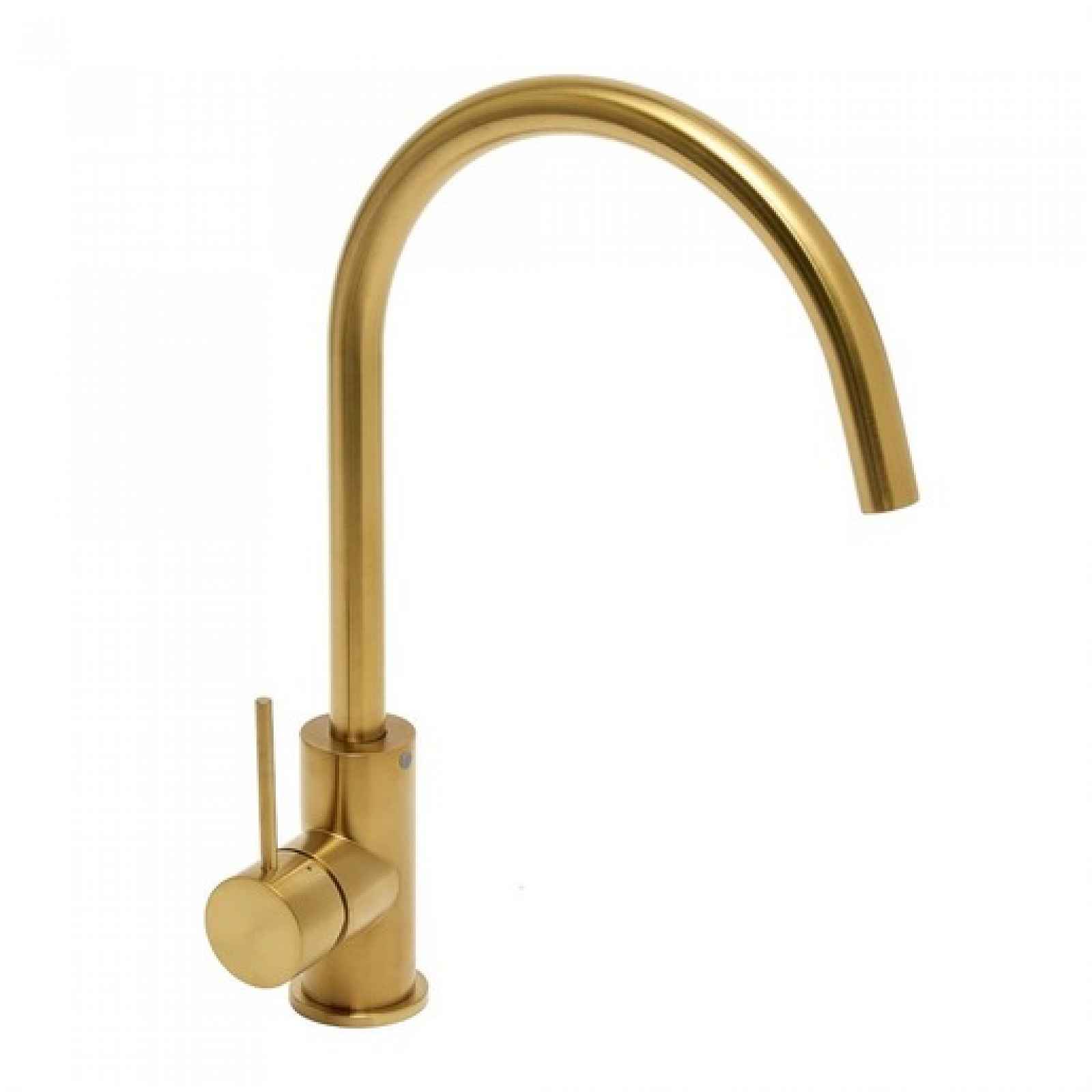 Dřezová baterie SAT Aurum s otočným ramínkem broušená zlatá SATBAUR280BG