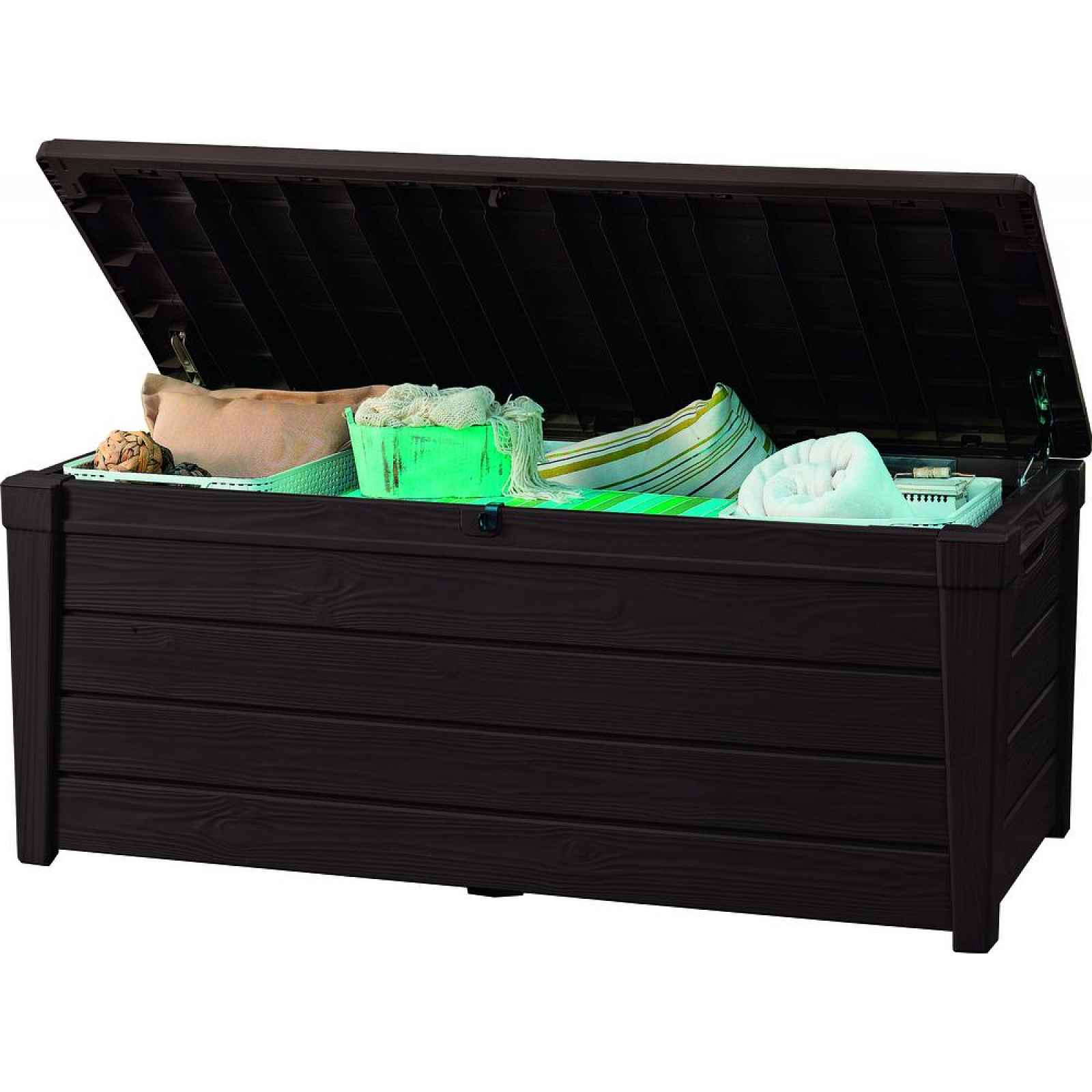 Hnědý zahradní úložný box Keter, 70 x 60 cm