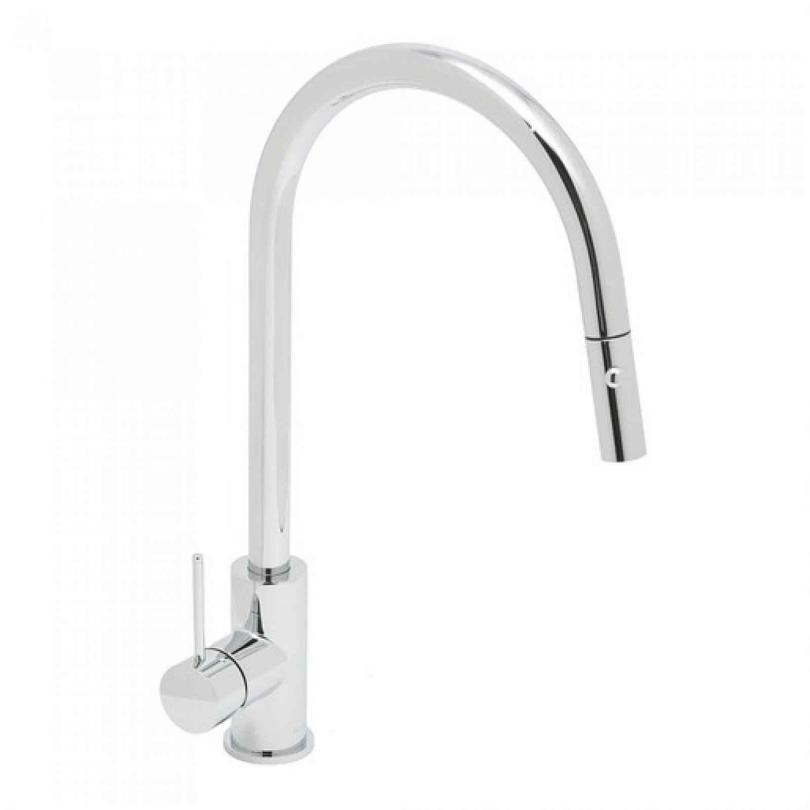 Dřezová baterie SAT Aurum s vytahovací sprškou, 2 proudy chrom SATBAUR286CR