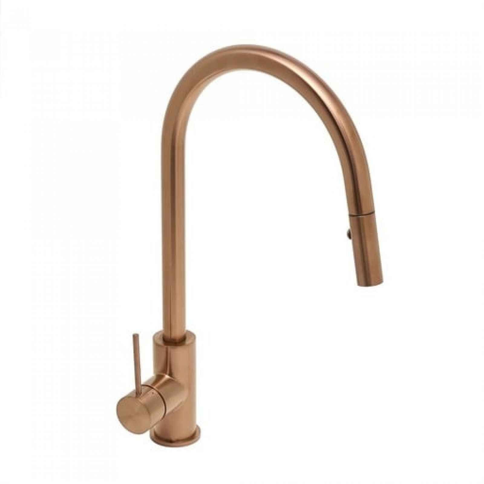 Dřezová baterie SAT Aurum s vytahovací sprškou, 2 proudy broušená rose gold SATBAUR286BRG