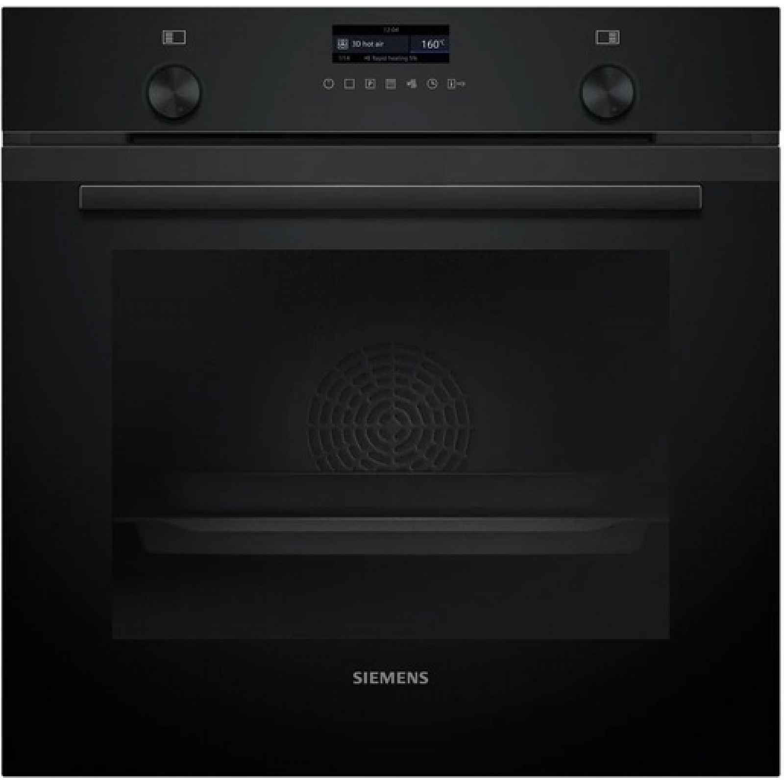 Vestavná pečicí trouba Siemens 60 x 60 cm Deep black inox HB279GBB3