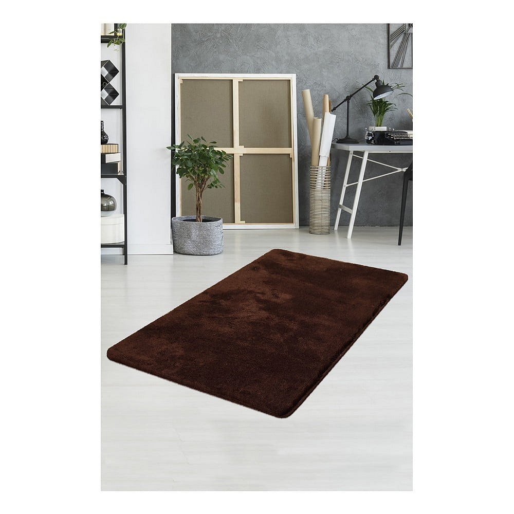 Hnědý koberec Milano, 140 x 80 cm