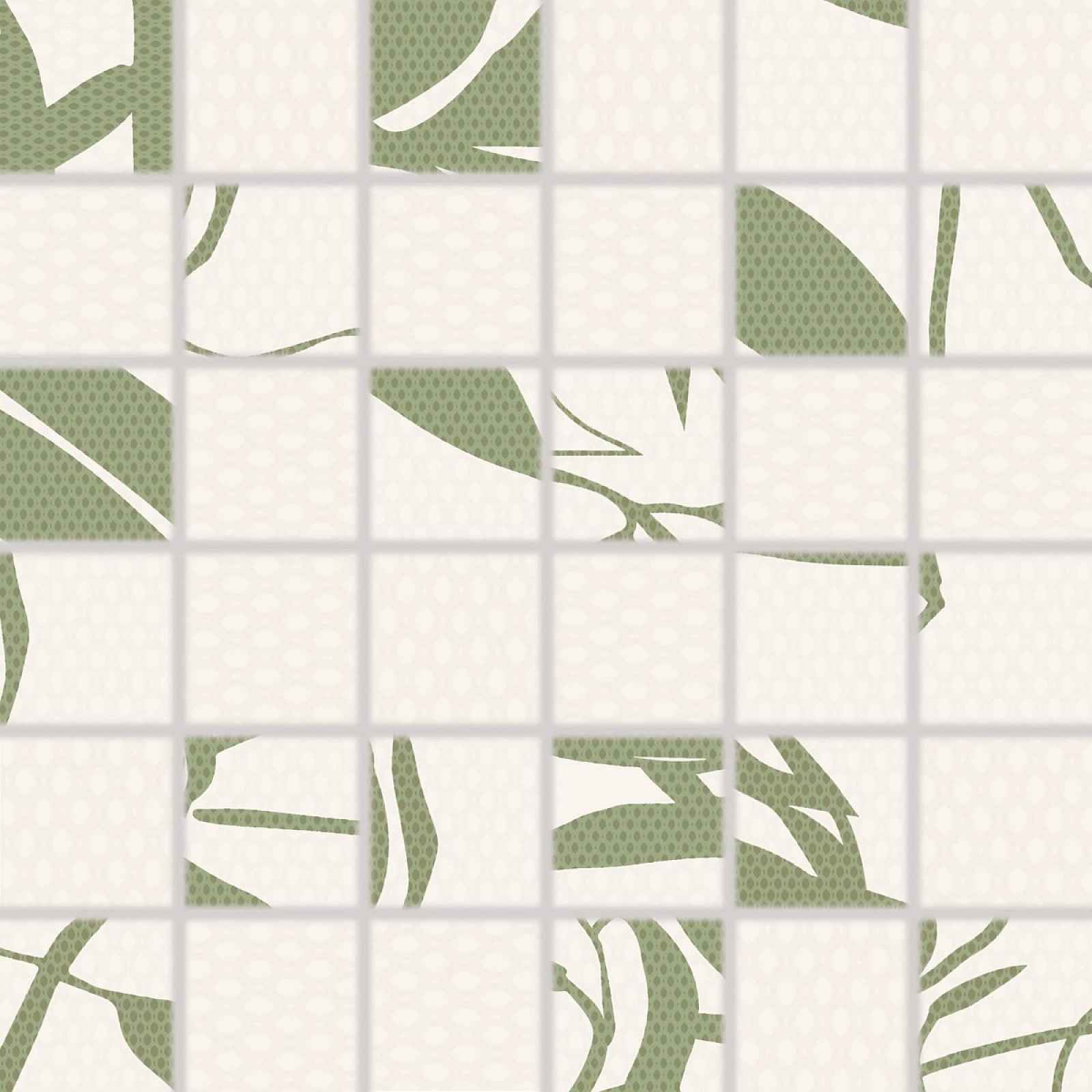 Mozaika Rako Lint zelená 30x30 cm mat / lesk WDM06678.1