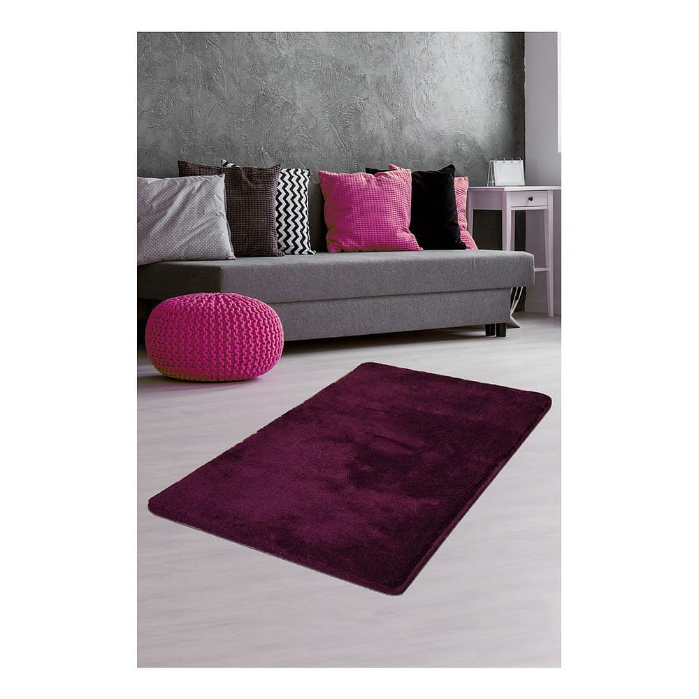 Tmavě fialový koberec Milano, 140 x 80 cm