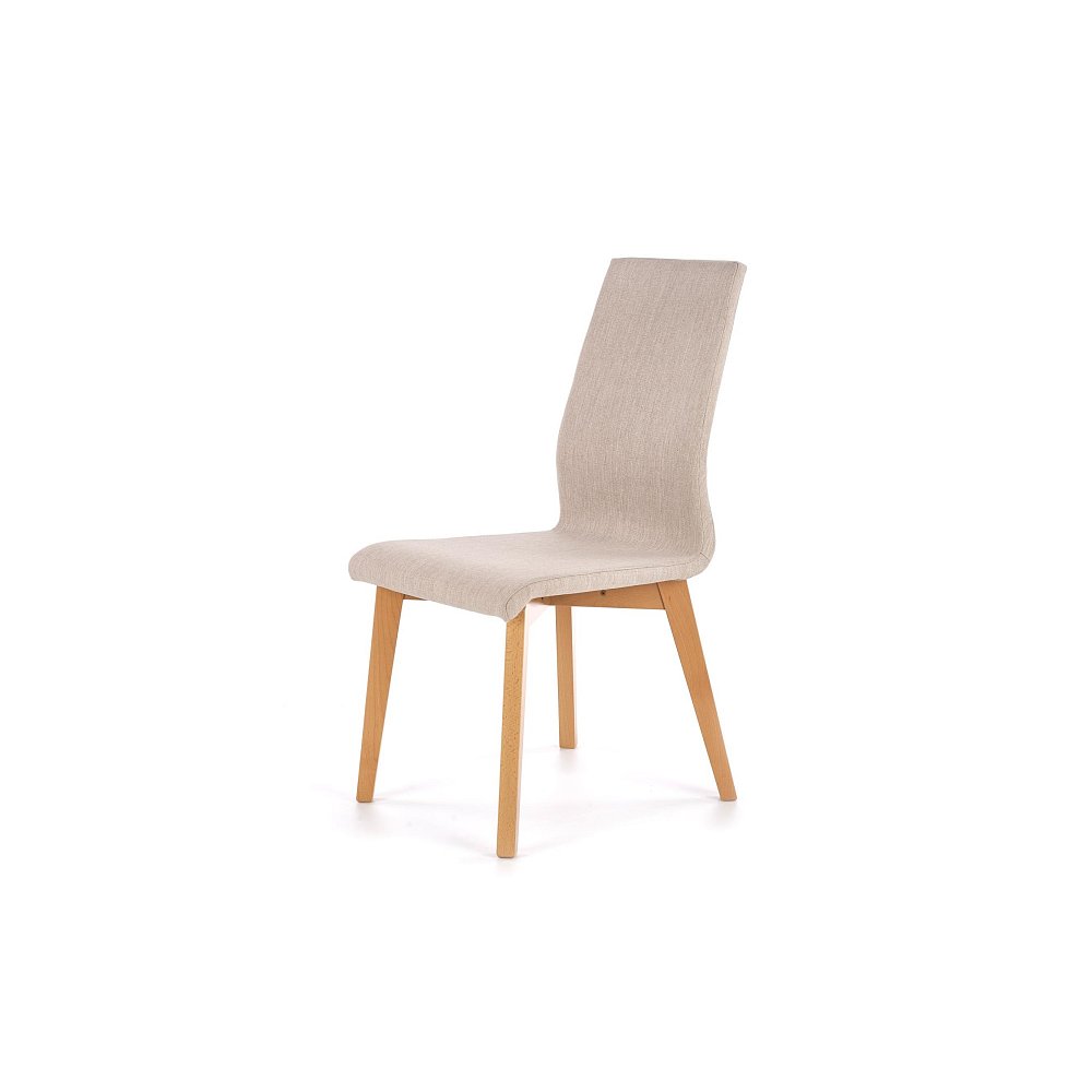 Jídelní židle FOCUS, světle béžová/dub medový