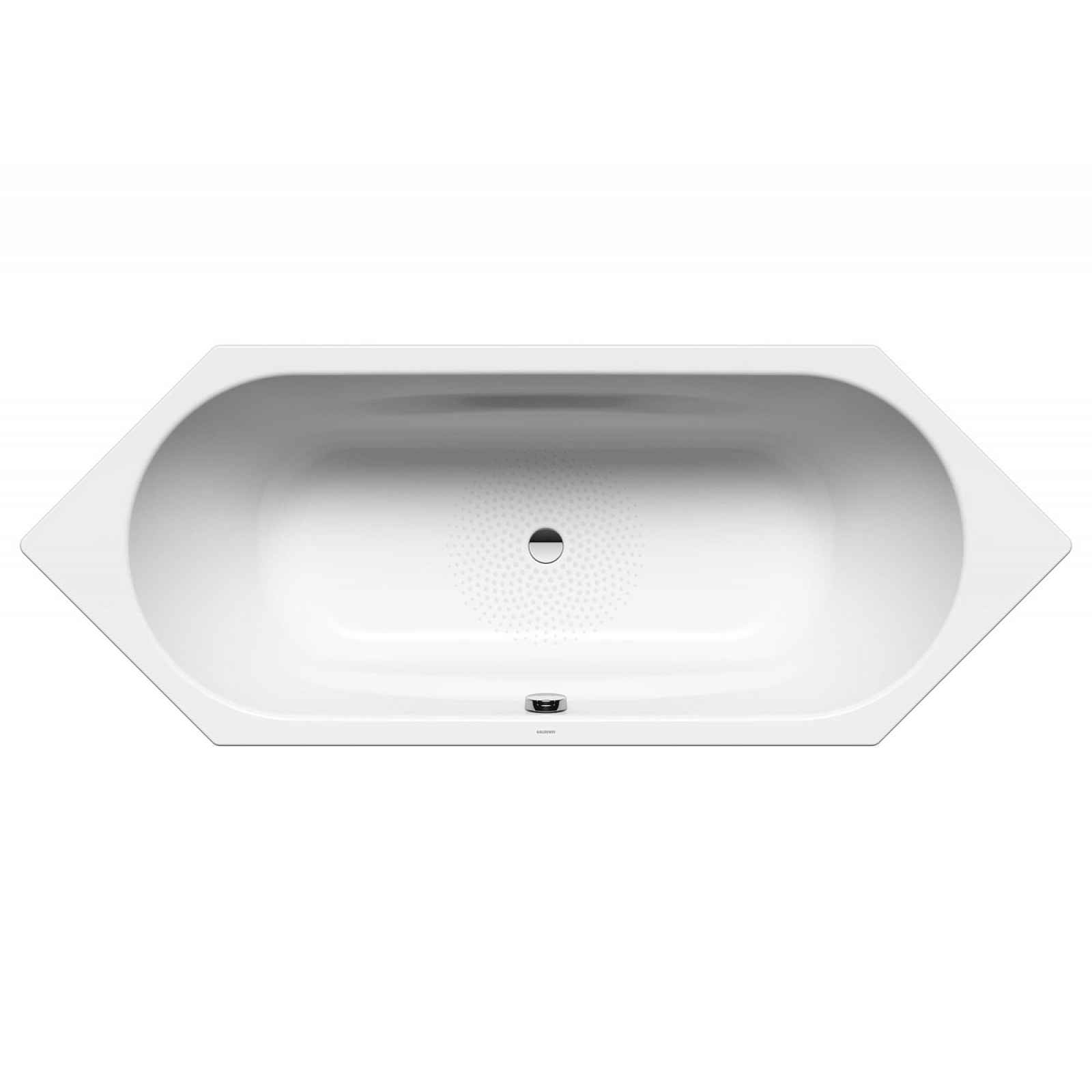 Speciální vana Kaldewei Vaio Duo 6 210x80 cm smaltovaná ocel Perl-effekt,Antislip alpská bílá 233230003001