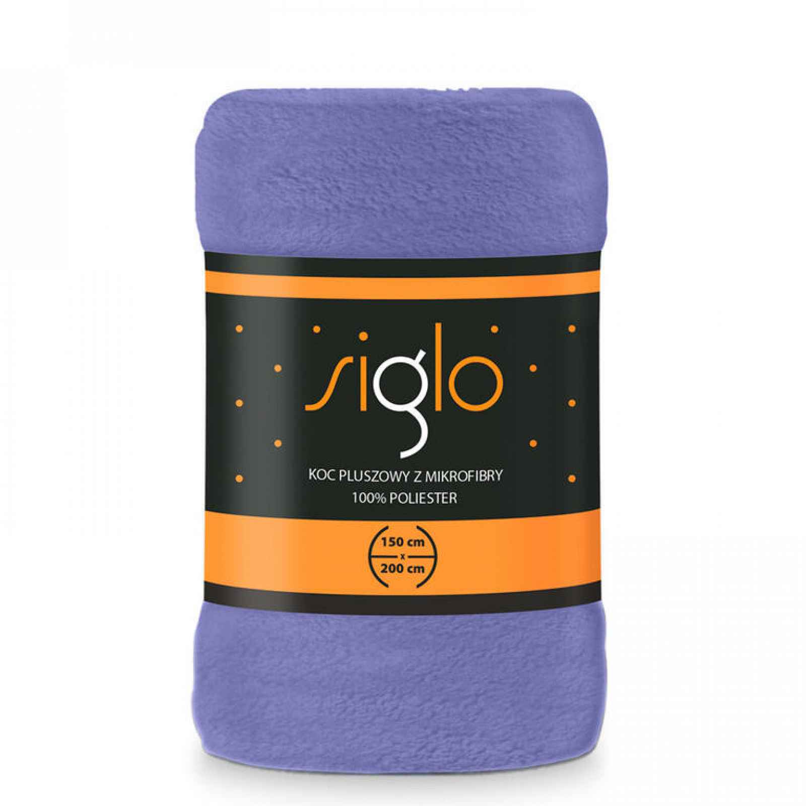 Mikroplyšová deka SIGLO fialová 150 x 200 cm