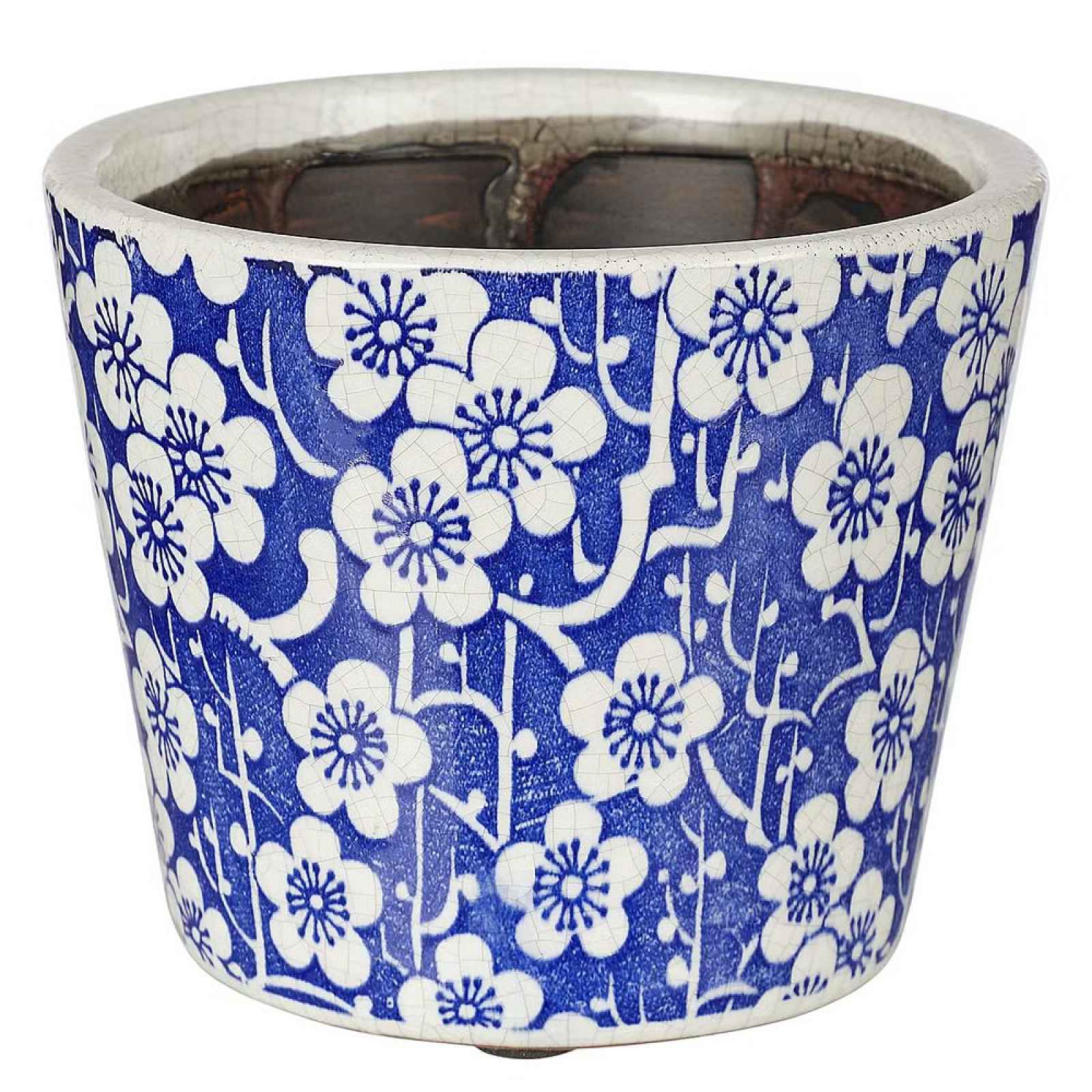 Butlers EVERGREEN Květináč květiny 14 cm - modrá