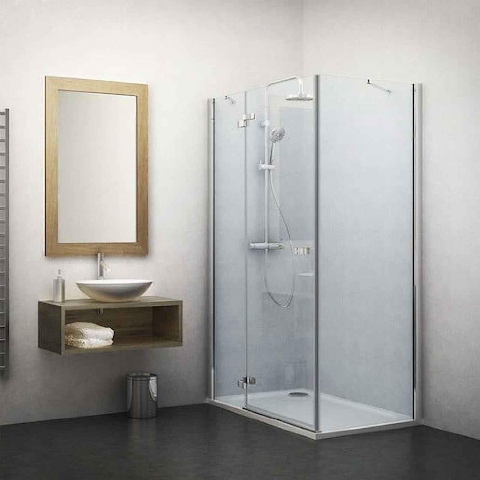 Boční zástěna ke sprchovým dveřím 100x201,7 cm levá Roth Elegant Line chrom lesklý 133-100000L-00-02