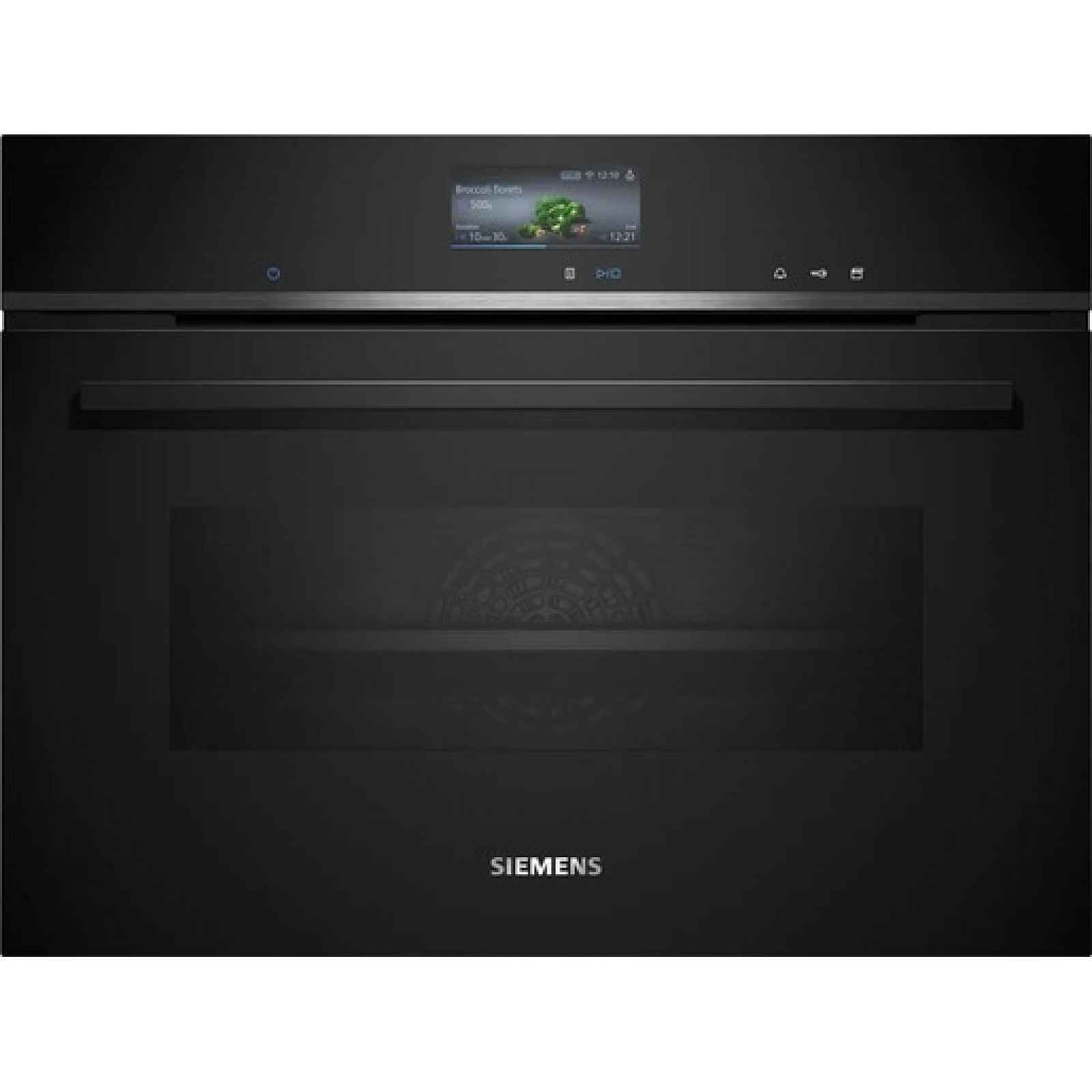 Vestavná kompaktní kombinovaná parní trouba Siemens 60 x 45 cm černá CS756G1B1