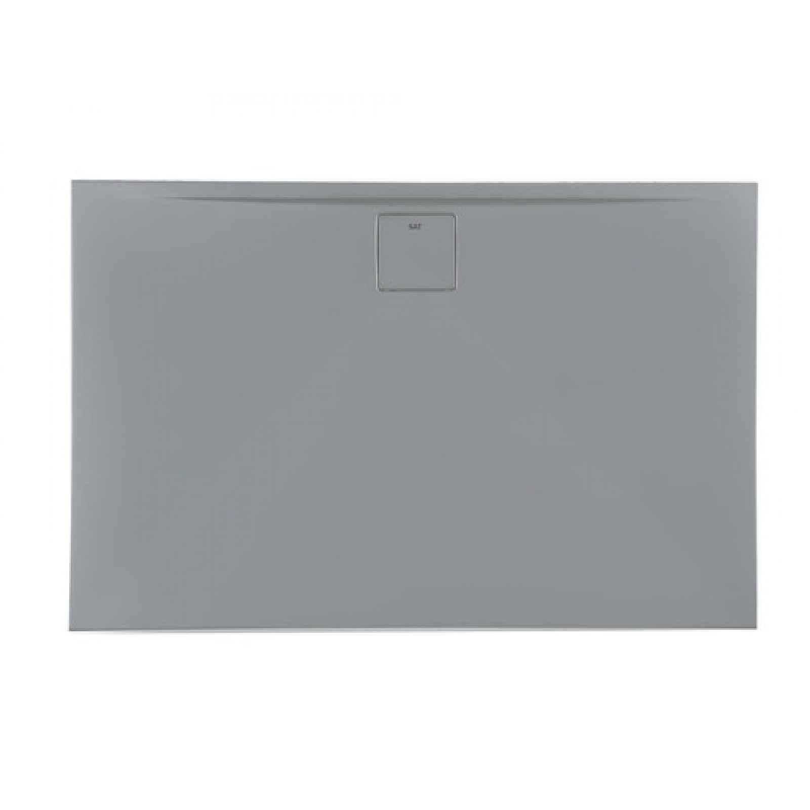 Sprchová vanička obdélníková SAT Vision 100x80 cm litý mramor šedá SATSVVI10080S