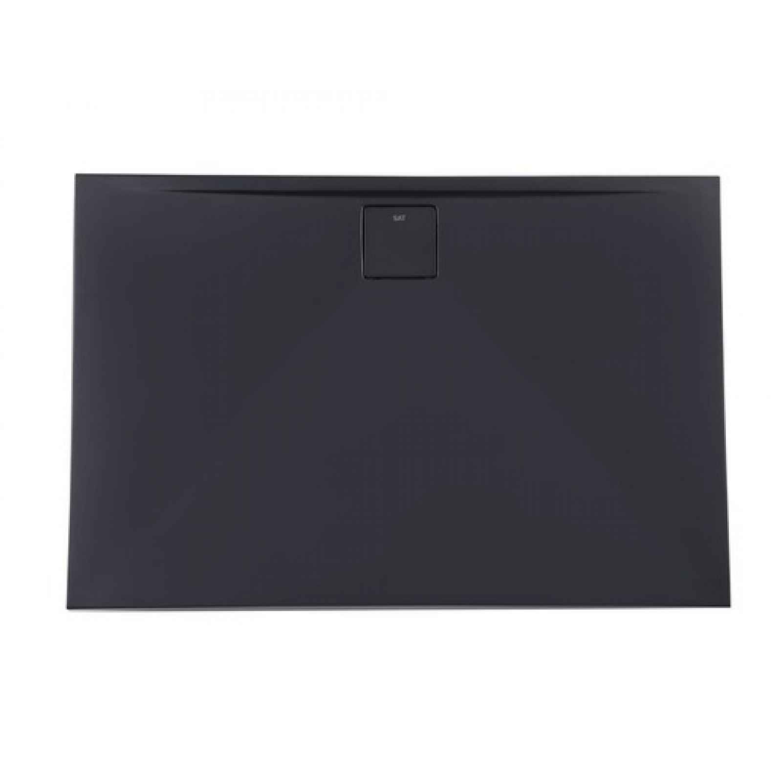 Sprchová vanička obdélníková SAT Vision 160x80 cm litý mramor černá SATSVVI16080C