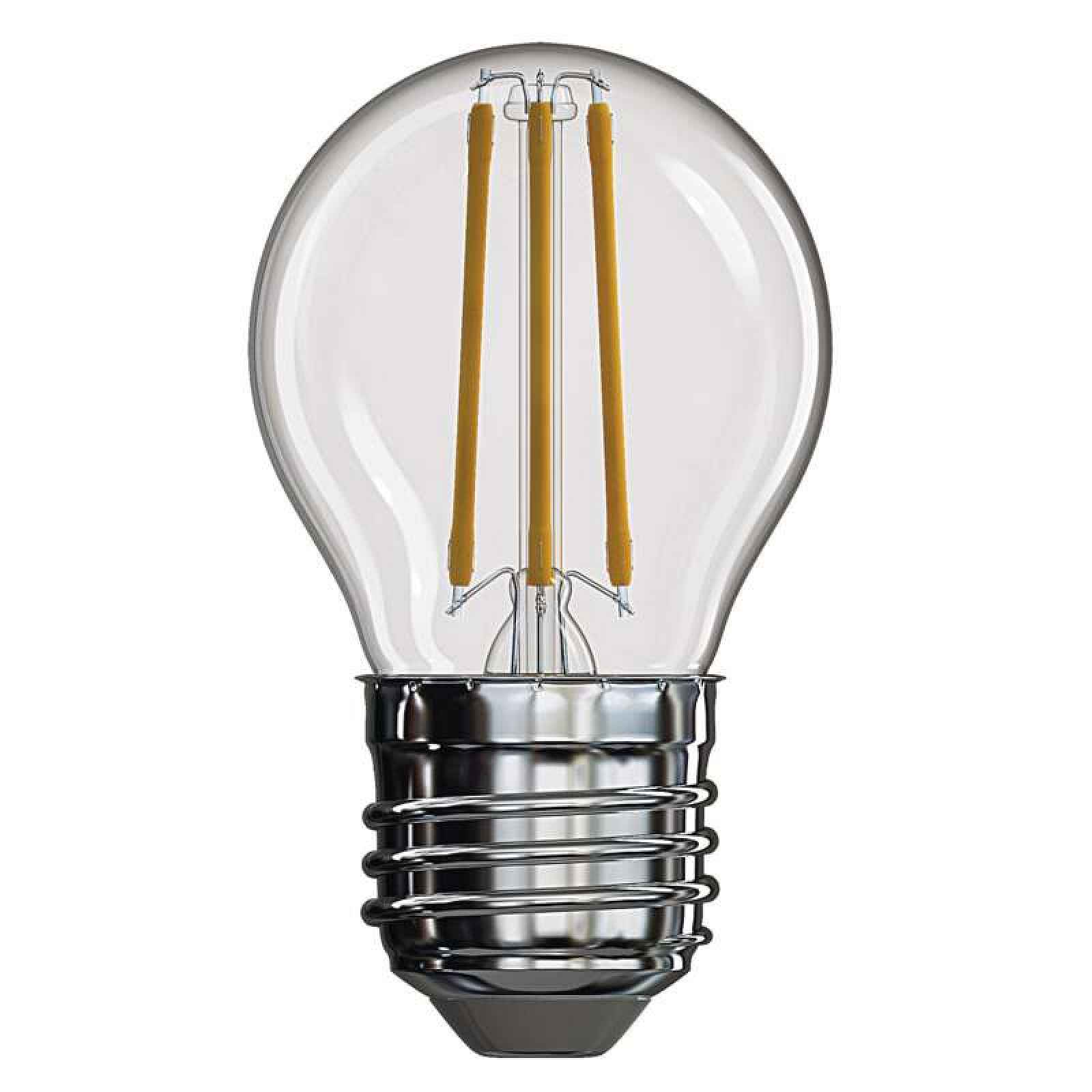 LED žárovka Emos Z74240, E27, 4W, kulatá, retro, teplá bílá