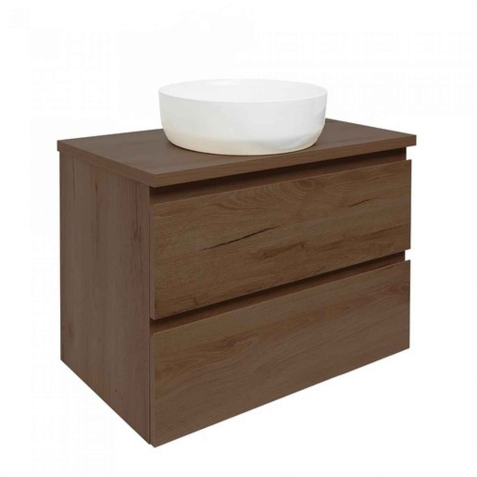 Koupelnová skříňka s krycí deskou SAT B-Way 59x50x45 cm ořech mat BWAY280NUTDESK