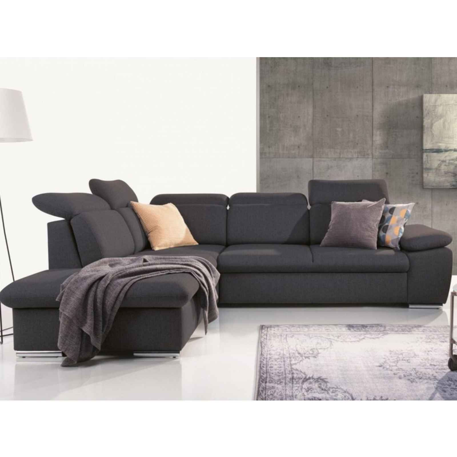 Rohová sedací souprava Aldon OTM-2F, antracitová tkanina