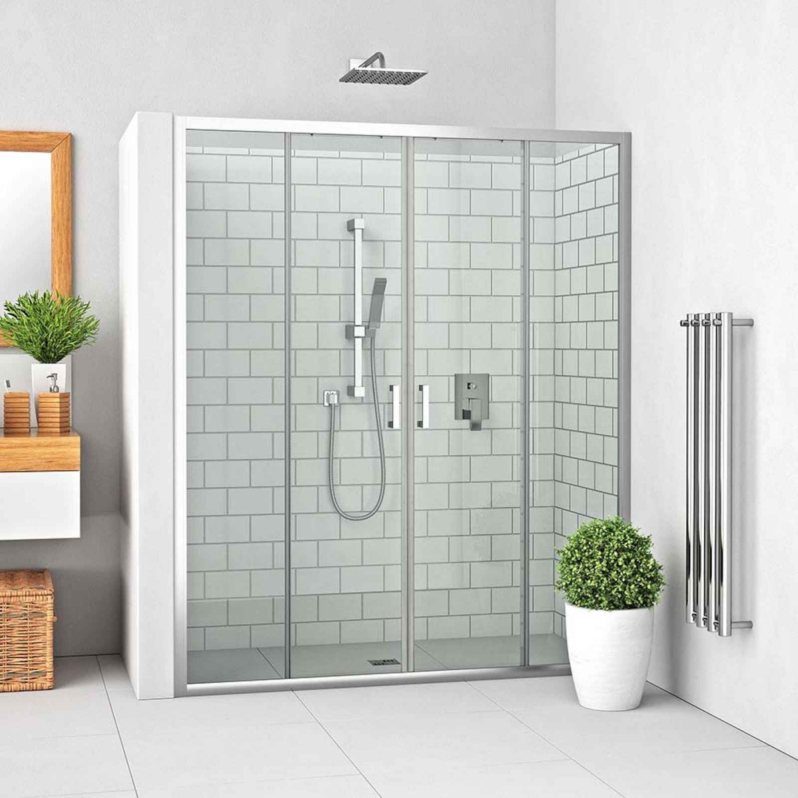 Sprchové dveře 160x190 cm Roth Lega Line chrom lesklý 574-1600000-00-02