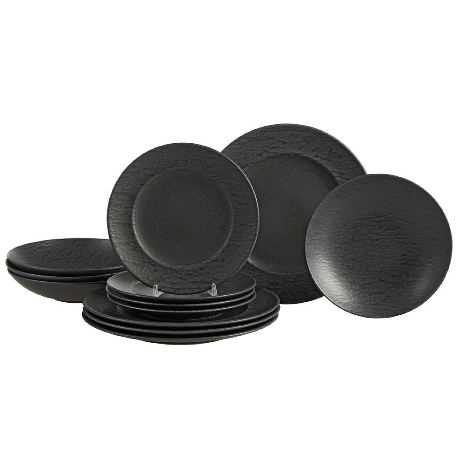 Jídelní Souprava Black Vintage, 12dílná