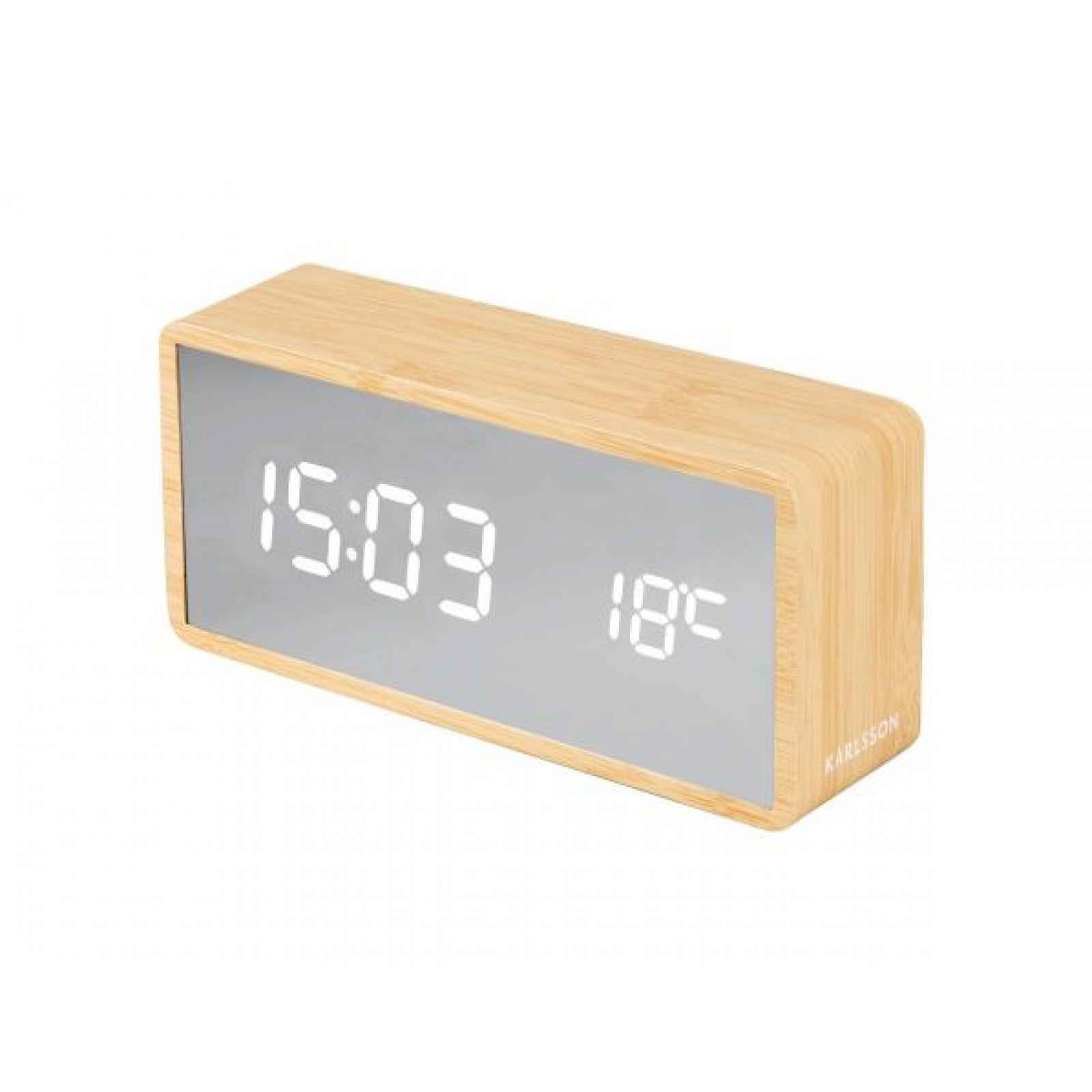 Designové LED hodiny - budík 5879WD Karlsson 15cm