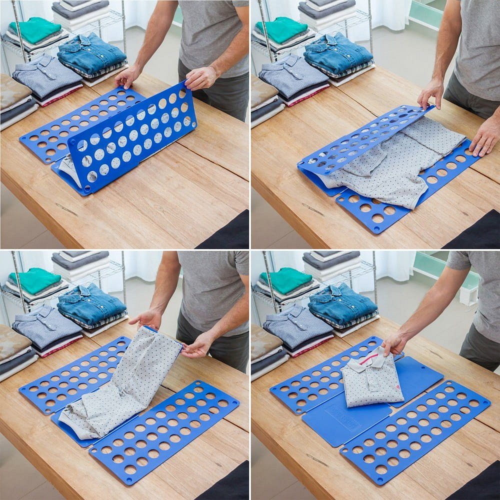 Modrá deska na skládání oblečení InnovaGoods