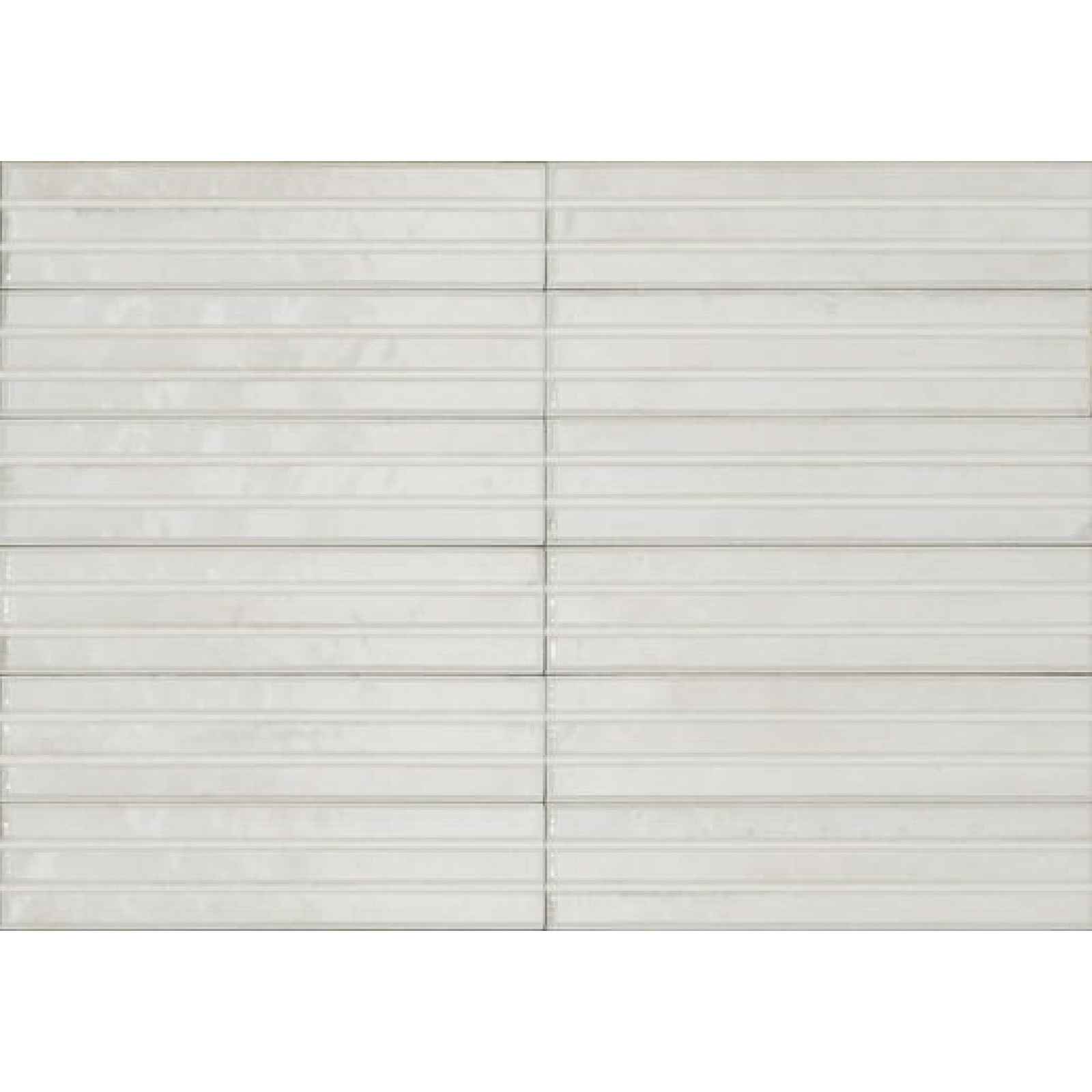 Obklad Ragno Look Bianco Struttura 3D Yubi 6x24 cm lesk RCU2 (bal.0,720 m2)