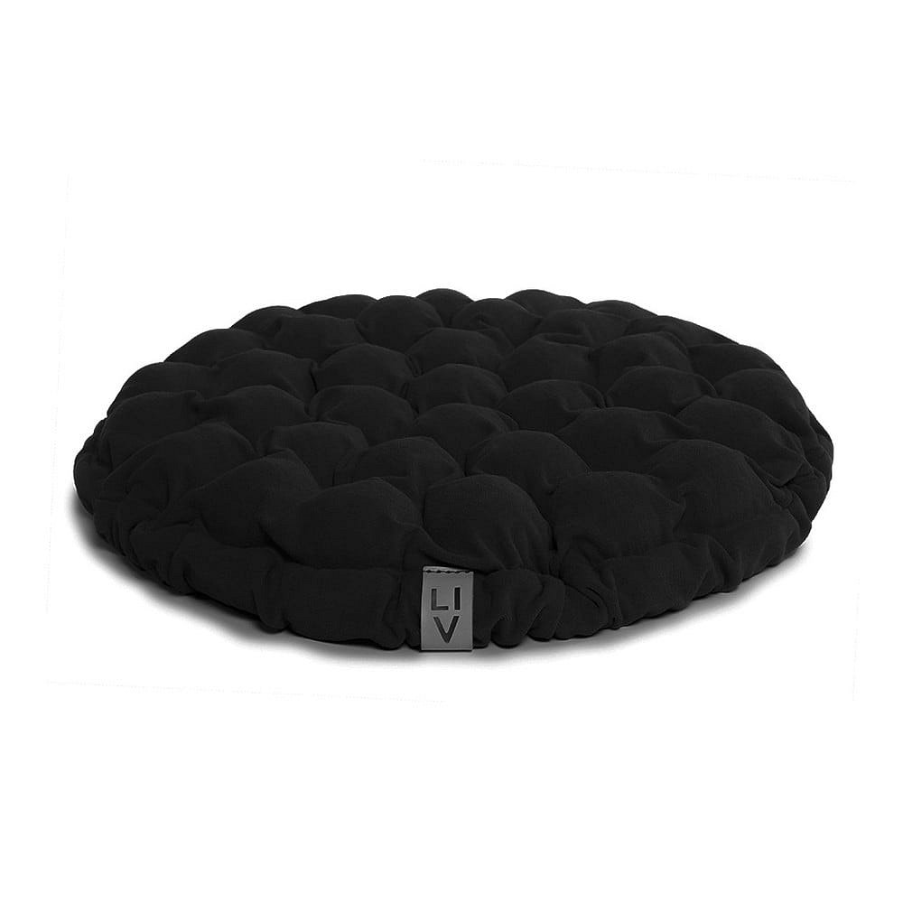 Černý sedací polštářek s masážními míčky