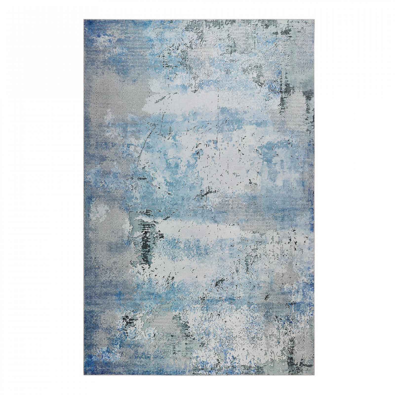 XXXLutz TKANÝ KOBEREC, 160/230 cm, modrá, šedá Esprit - Tkané koberce - 007606053164
