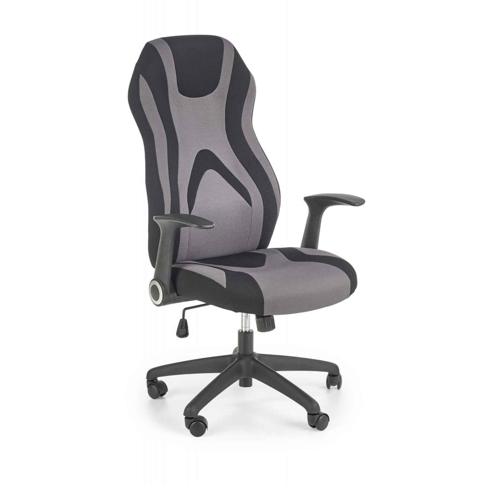 Kancelářská židle JOFREY, šedo-černá - 66 x 109-117 x 64 cm