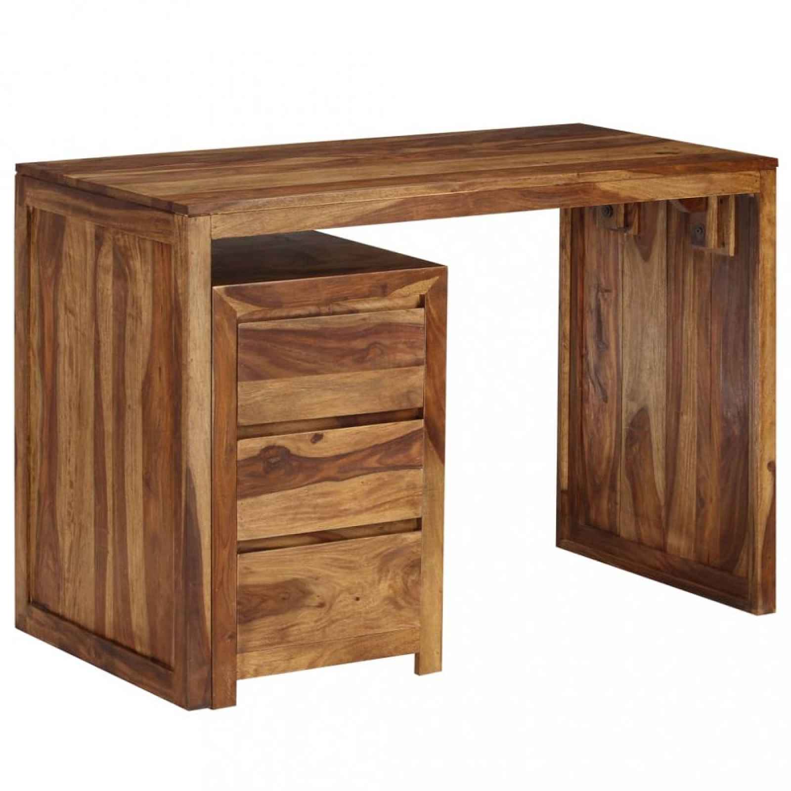 Psací stůl se šuplíky 110x55 cm masivní dřevo