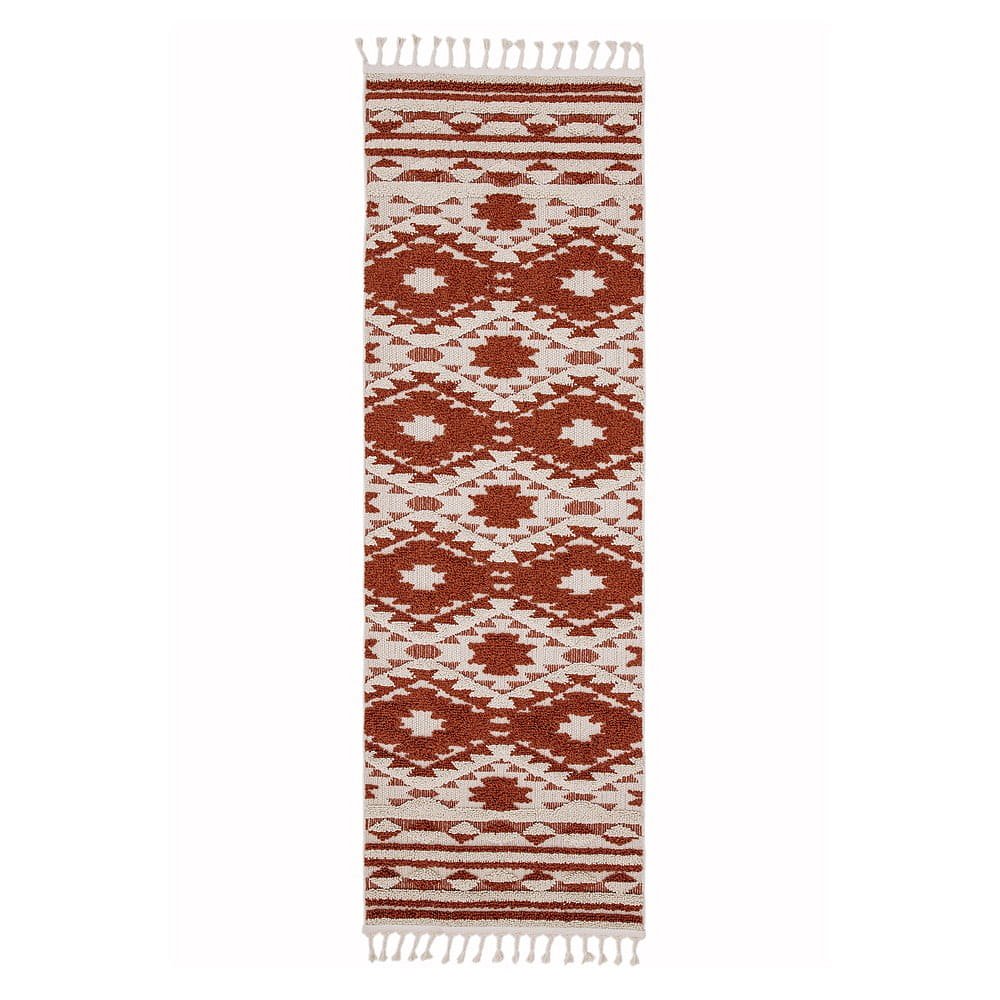 Oranžový koberec Asiatic Carpets Taza, 80 x 240 cm