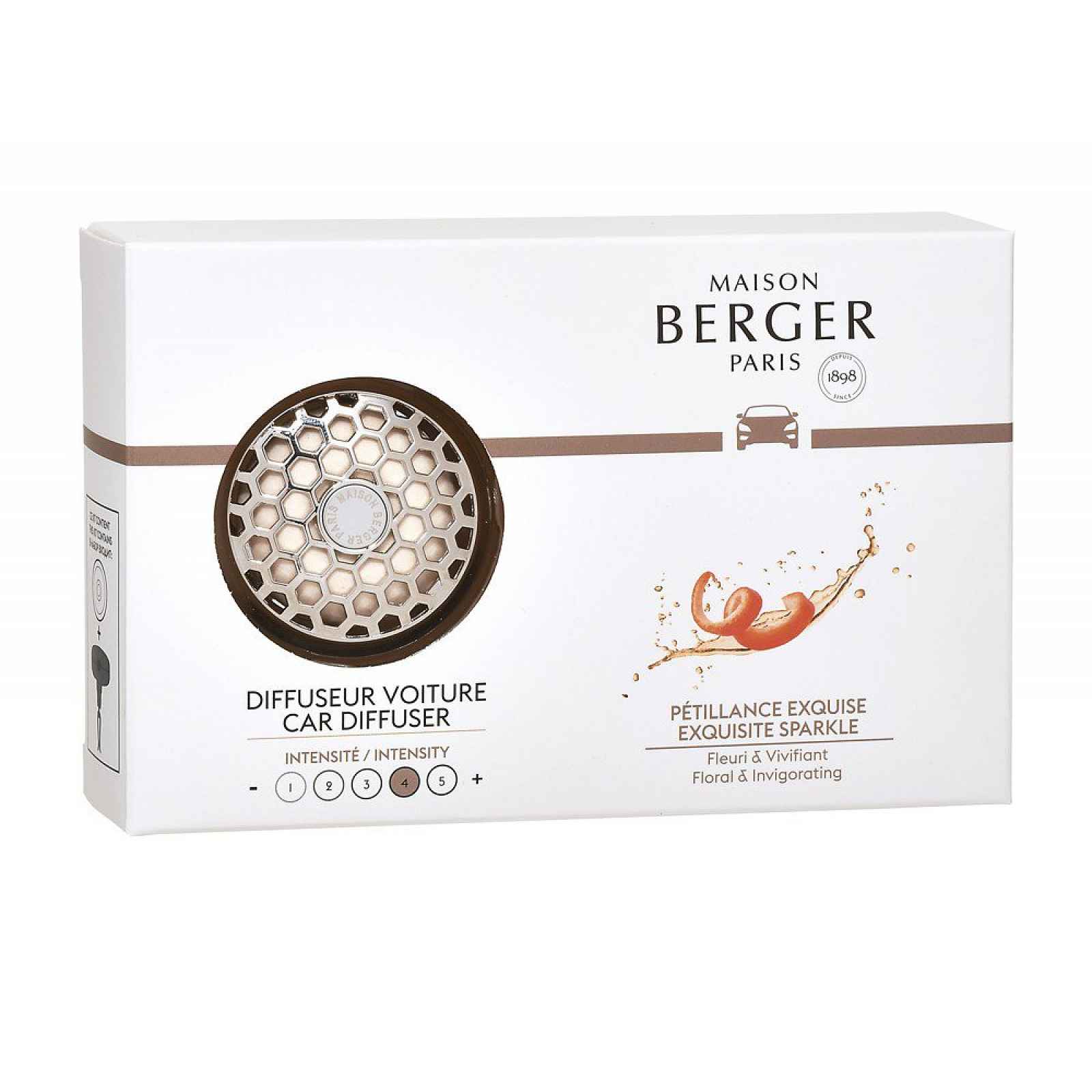 Maison Berger Paris Aroma Difuzér do auta s keramickou náplní Intenzivní třpyt 6401LB 1 ks