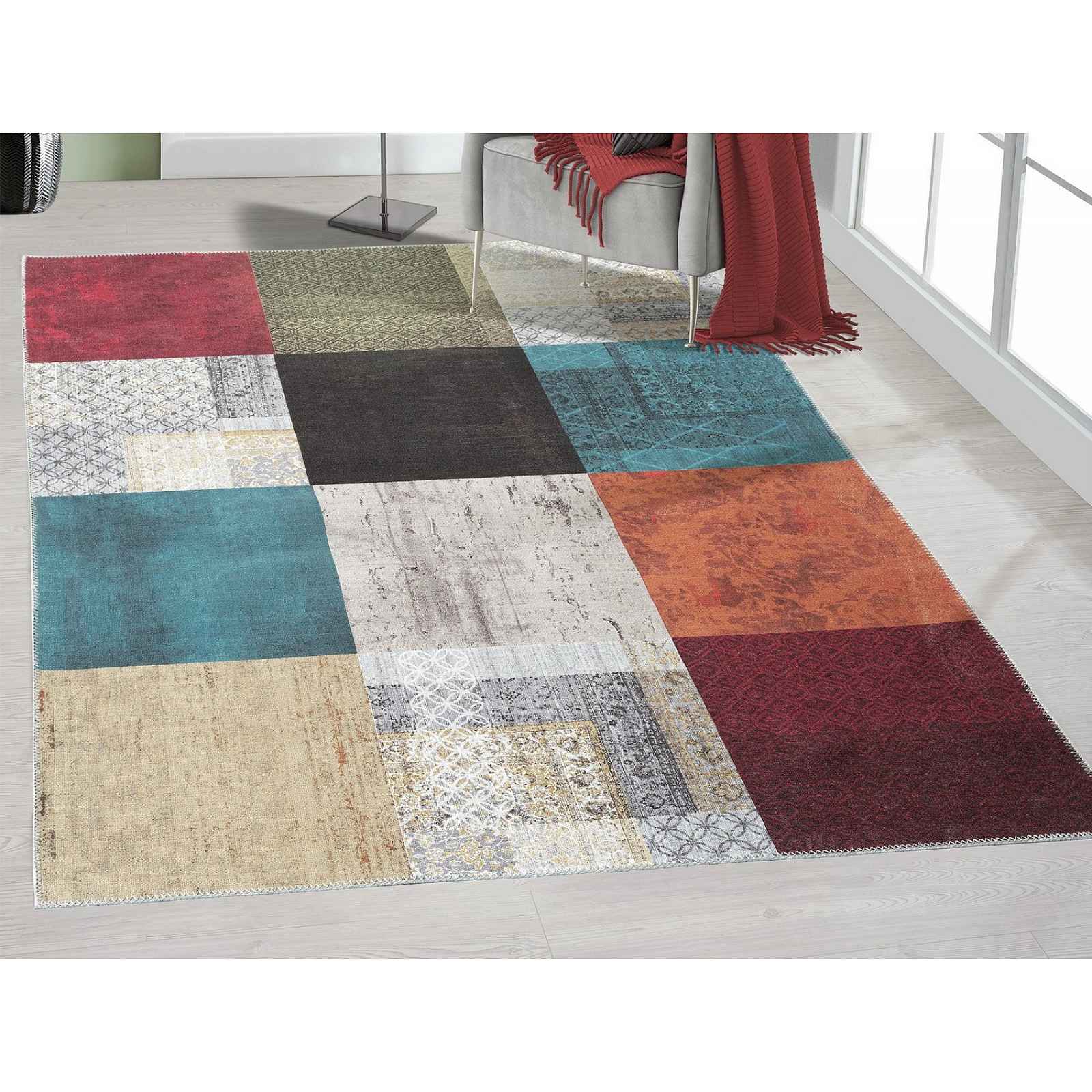 Koberec Edessa 120x170 cm, barevný vintage patchwork