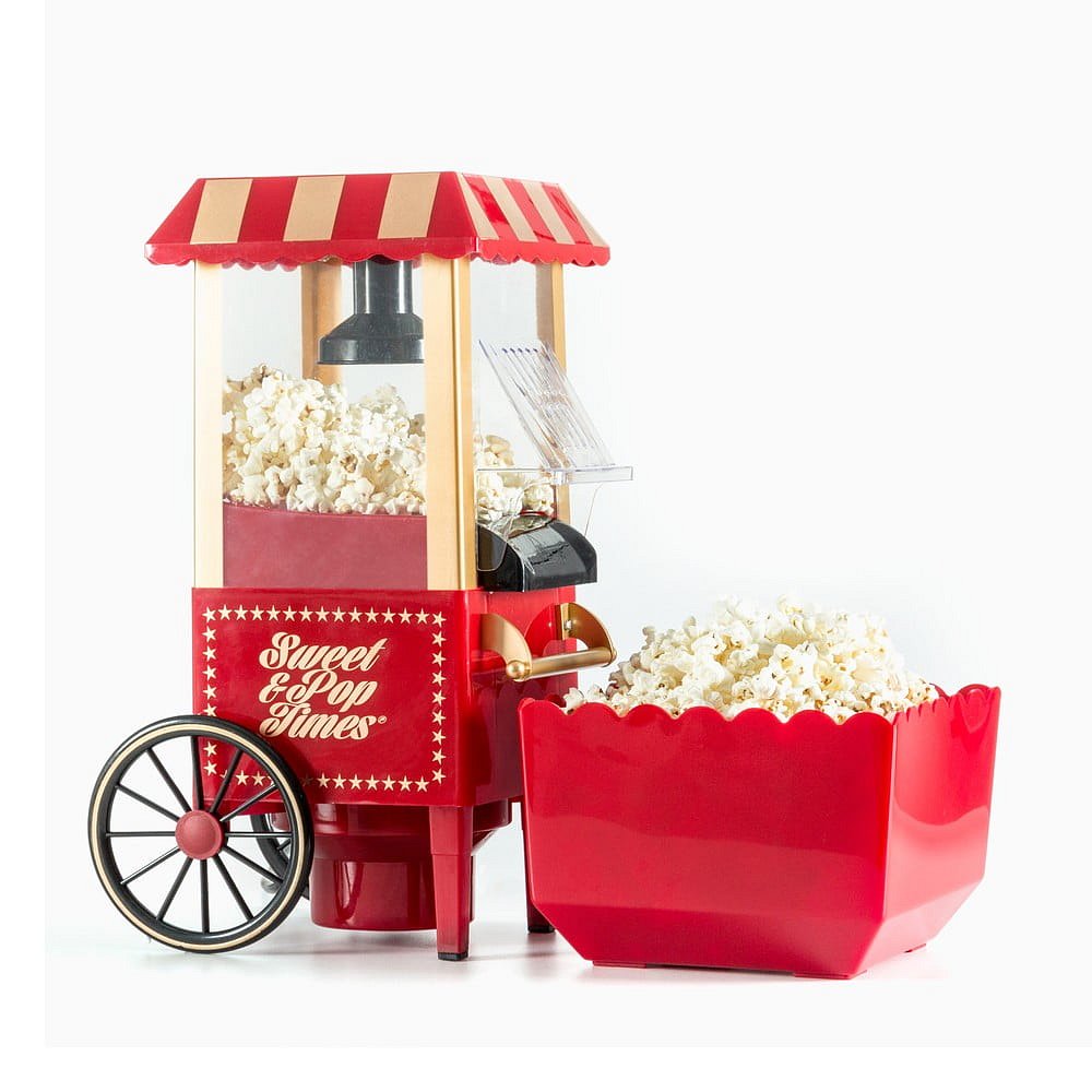 Červený popcornovač InnovaGoods Popcorn Maker