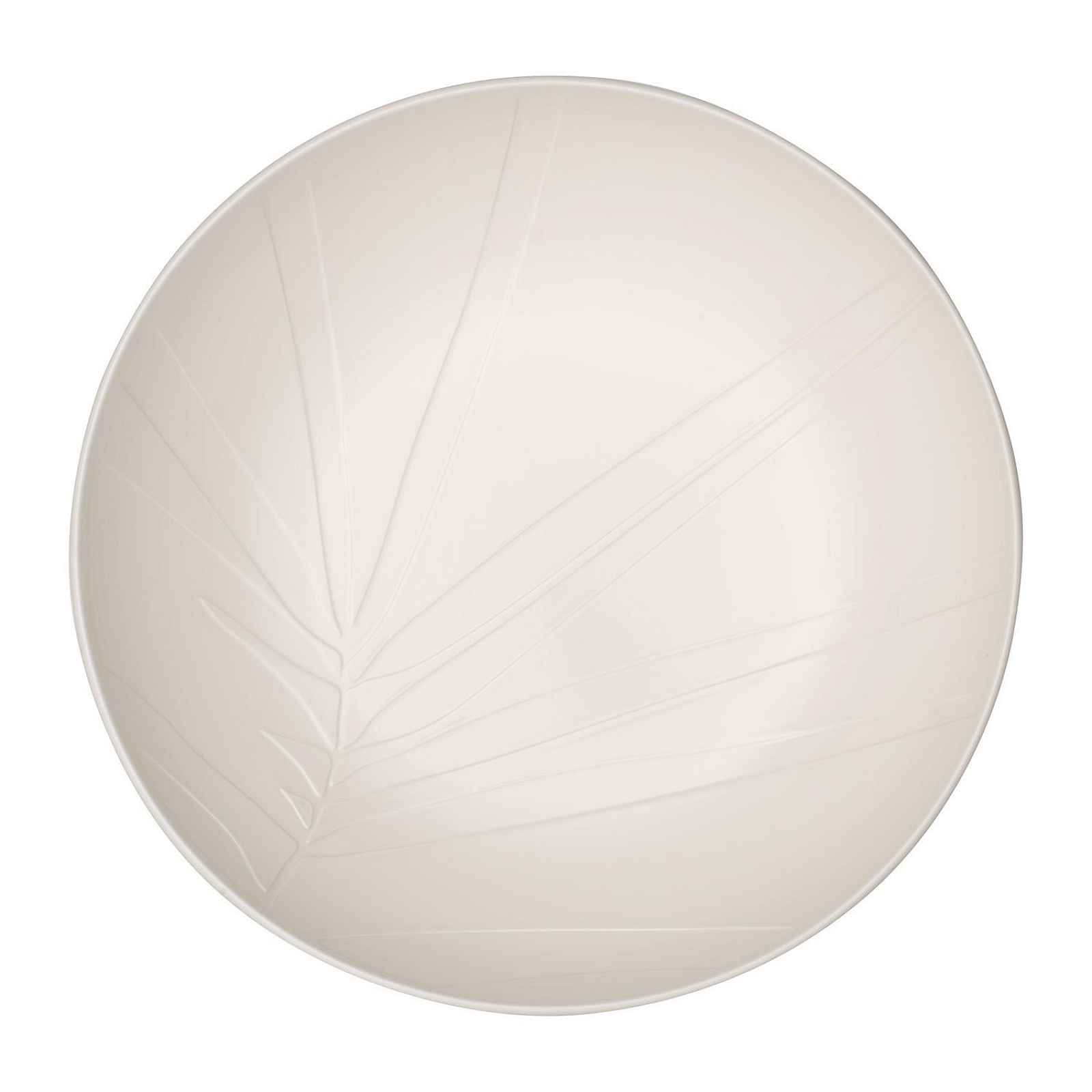 Servírovací bílá porcelánová miska Villeroy & Boch Leaf, ⌀ 26 cm