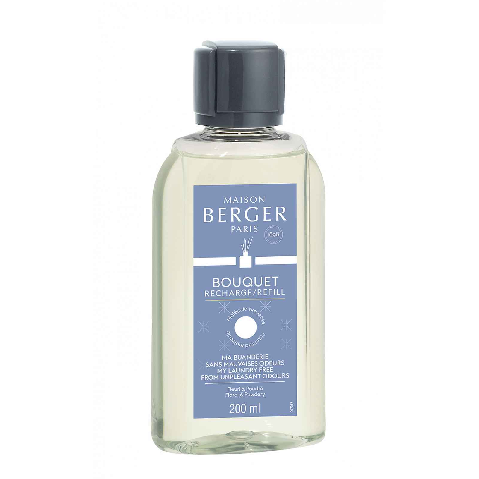 Maison Berger Paris Náplň do Difuzéru Proti zápachu z prádelny – Květinovo-pudrová vůně, 200 ml 6767