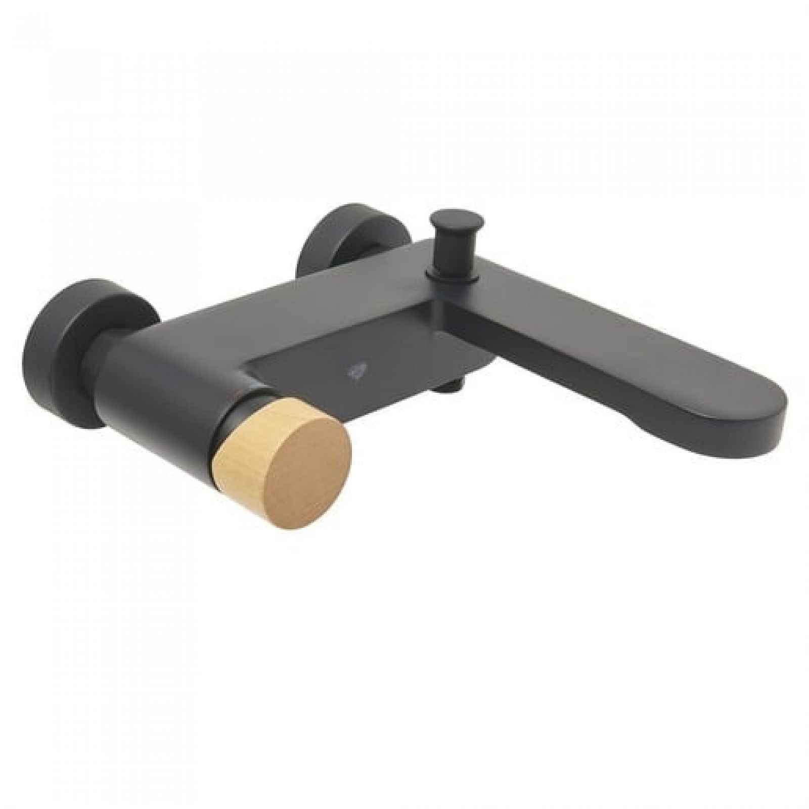 Vanová baterie SAT Fusion bez sprchového setu 150 mm páka světlé dřevo SATBSFU222DSC
