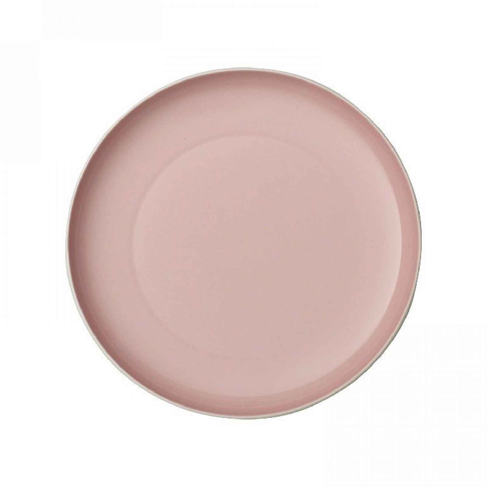 Bílo-růžový porcelánový talíř Villeroy & Boch Uni, ⌀ 24 cm