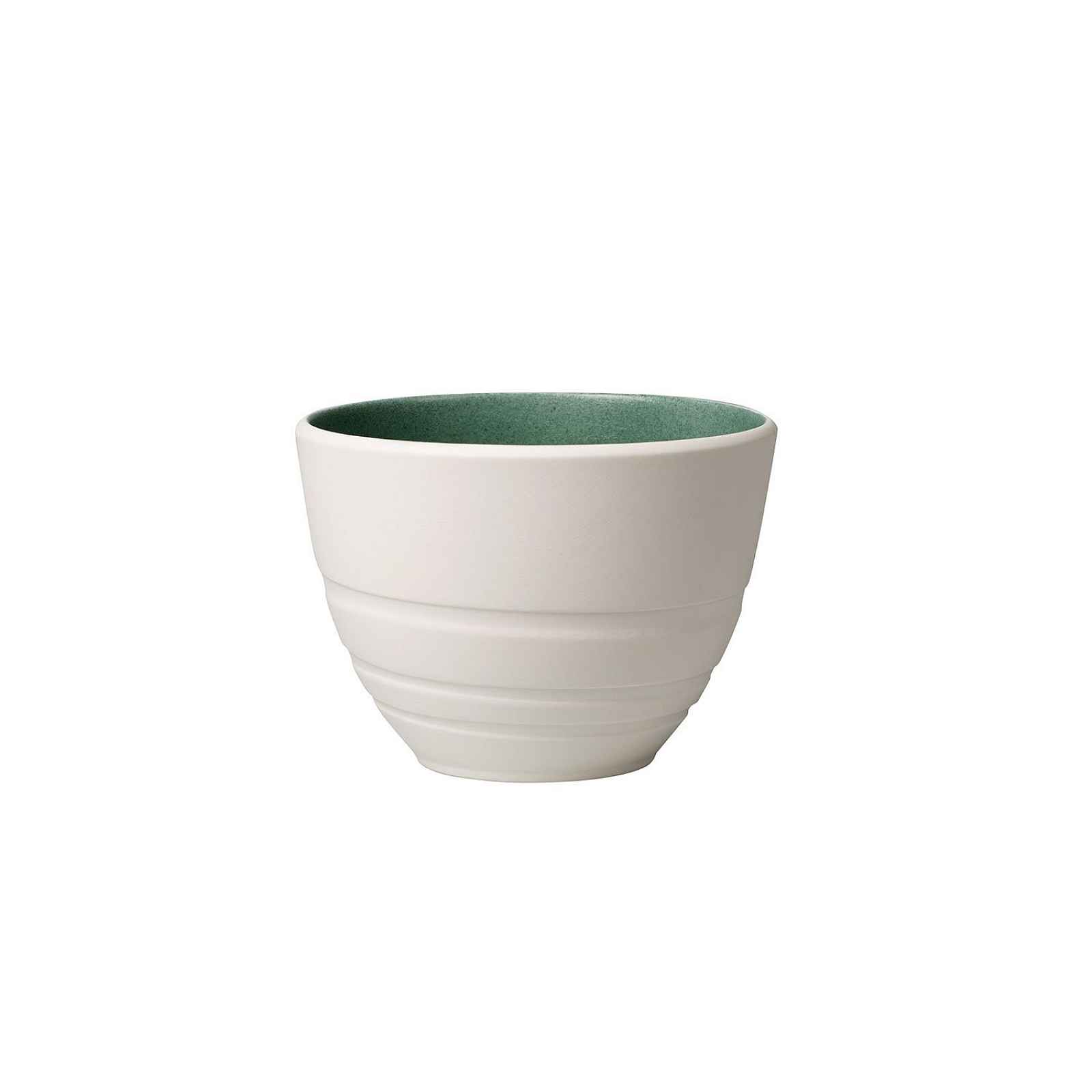 Bílo-zelený porcelánový šálek Villeroy & Boch Leaf, 450 ml