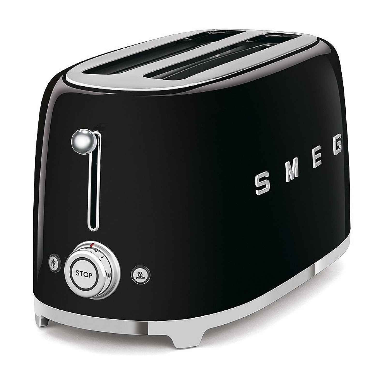 Smeg Toustovač 50´s Retro Style, 4x2, černý TSF02BLEU