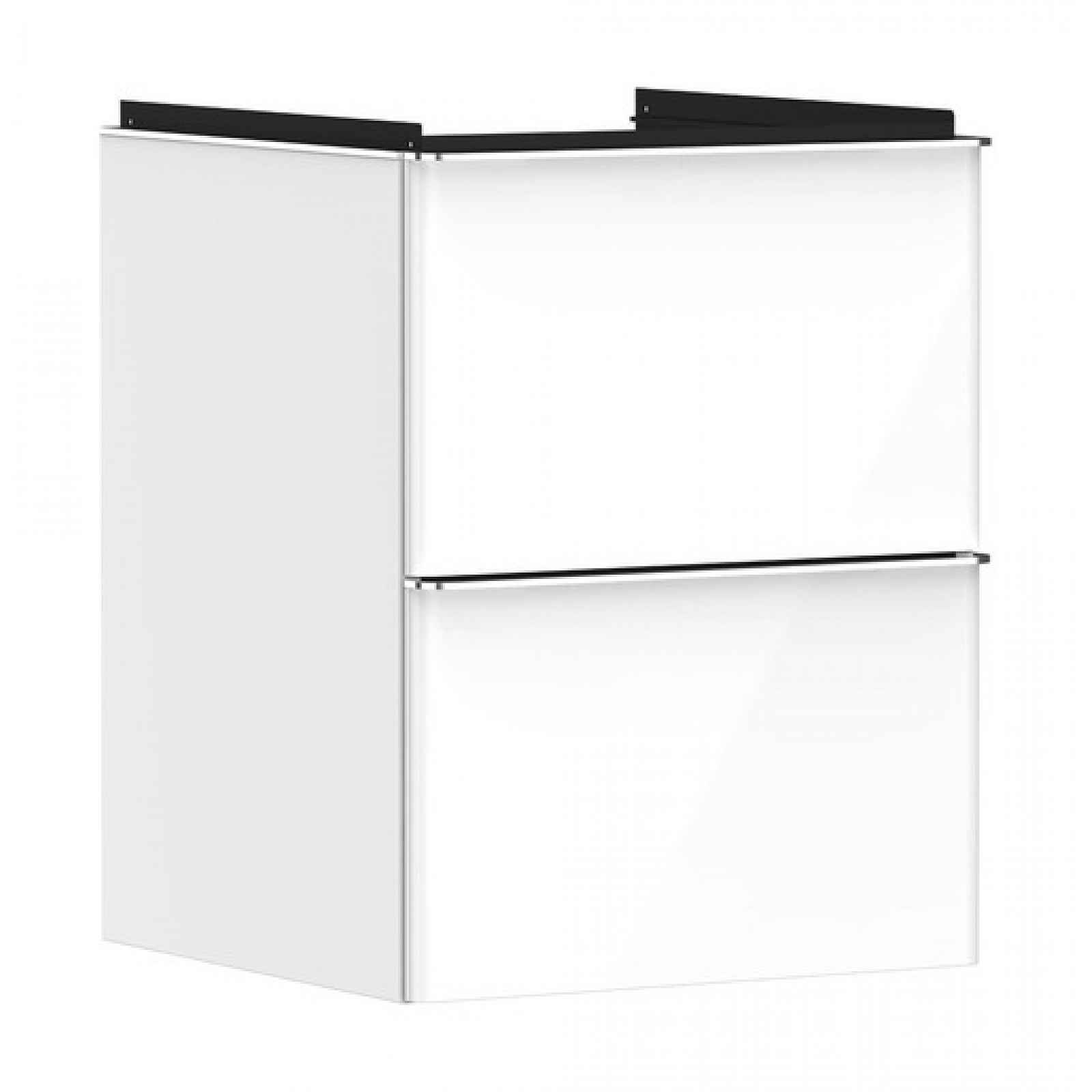 Skříňka pod umyvadlo bez umyvadla Hansgrohe Xelu Q 48x62,5x47,5 cm bílá lesklá 54019000