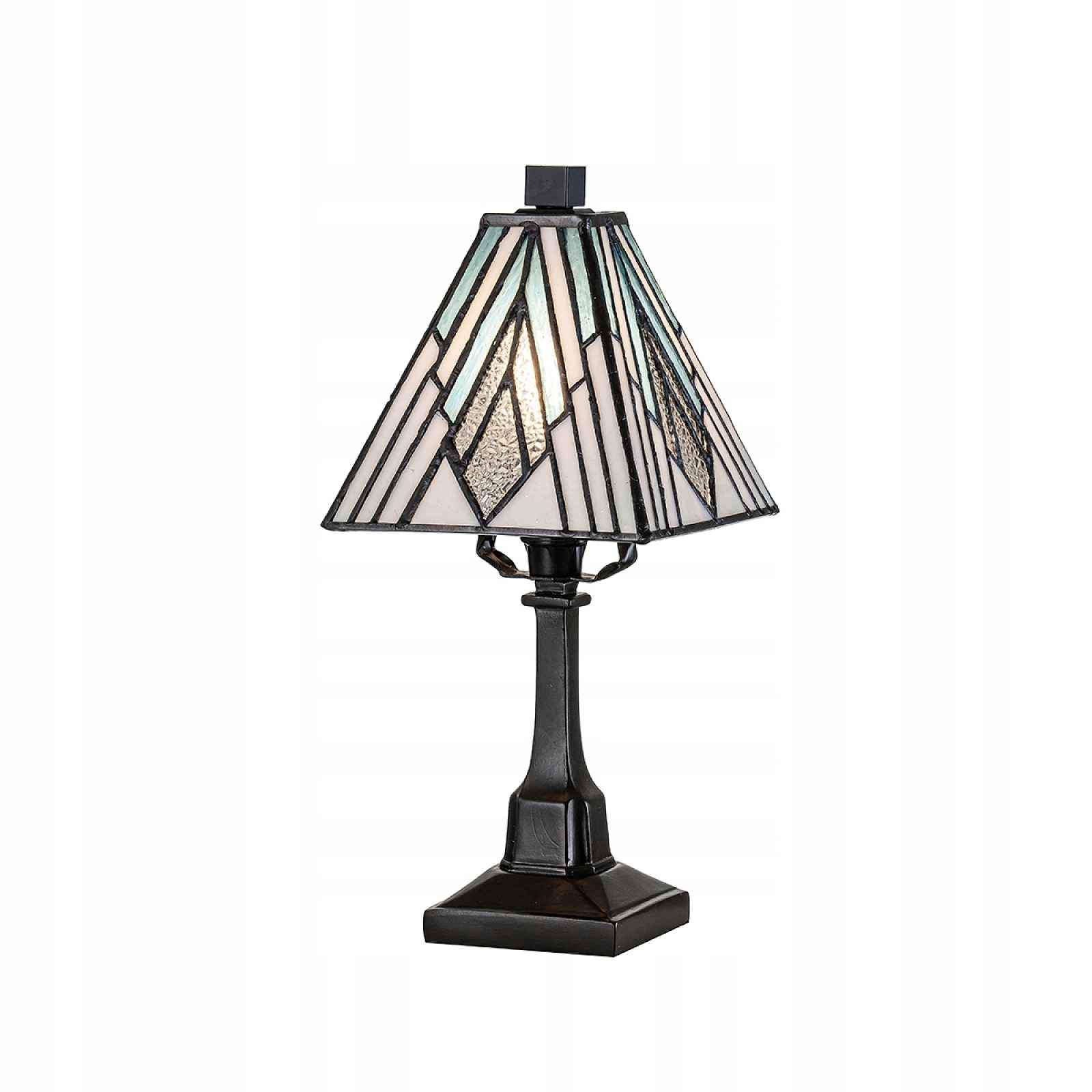 Elstead Stolní lampa Tiffany vintage hnědá multicolor 1xE14 40W