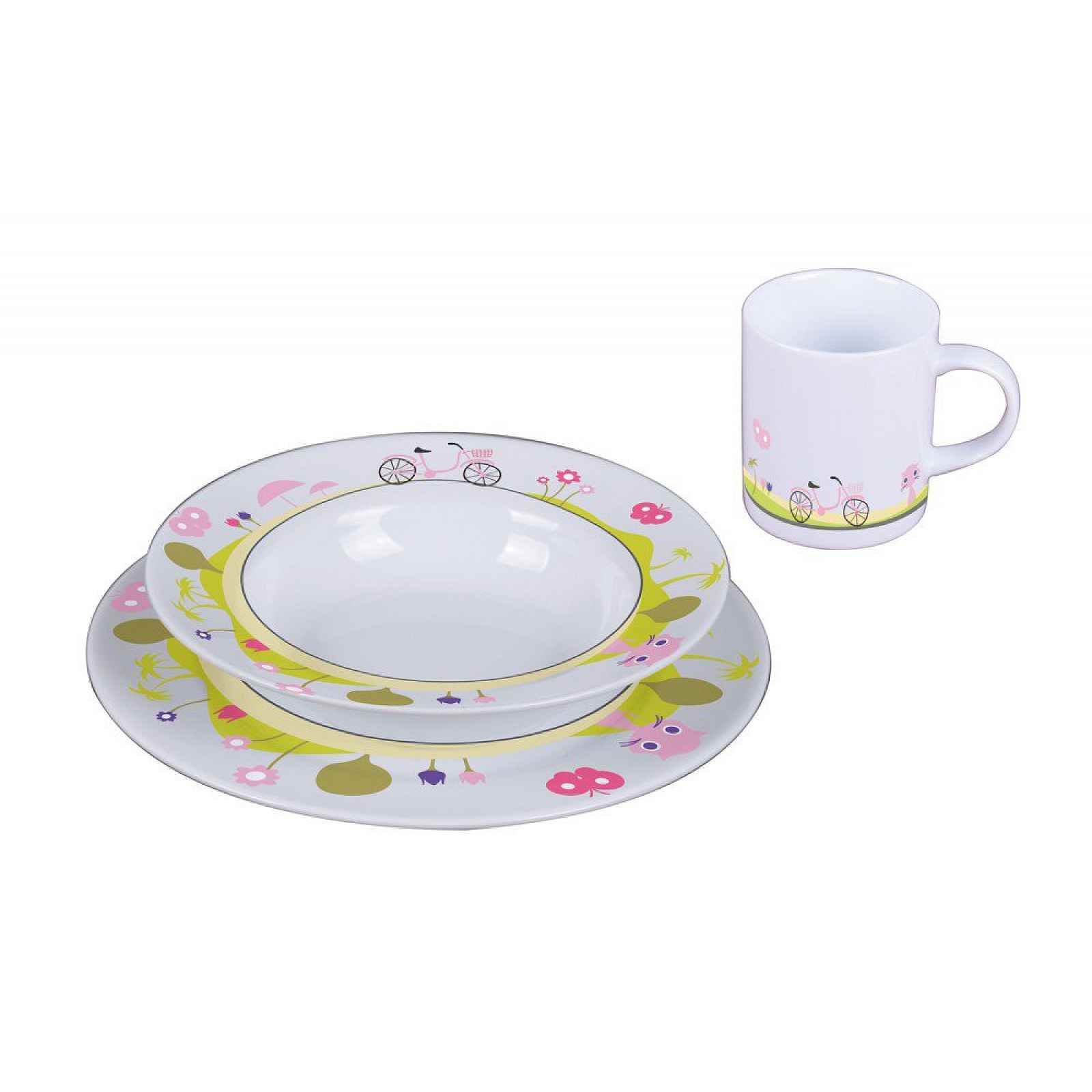 Sambonet Jenny the Bike sada dětského porcelánu, 3 ks