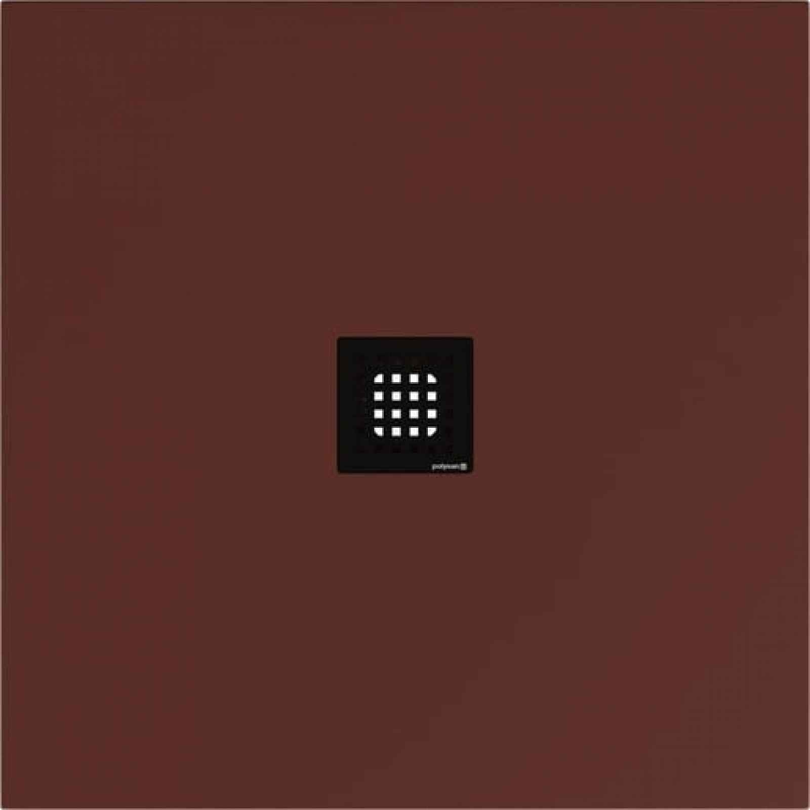 Sprchová vanička čtvercová Polysan Flexia 90x90 cm litý mramor hnědá 71546.71