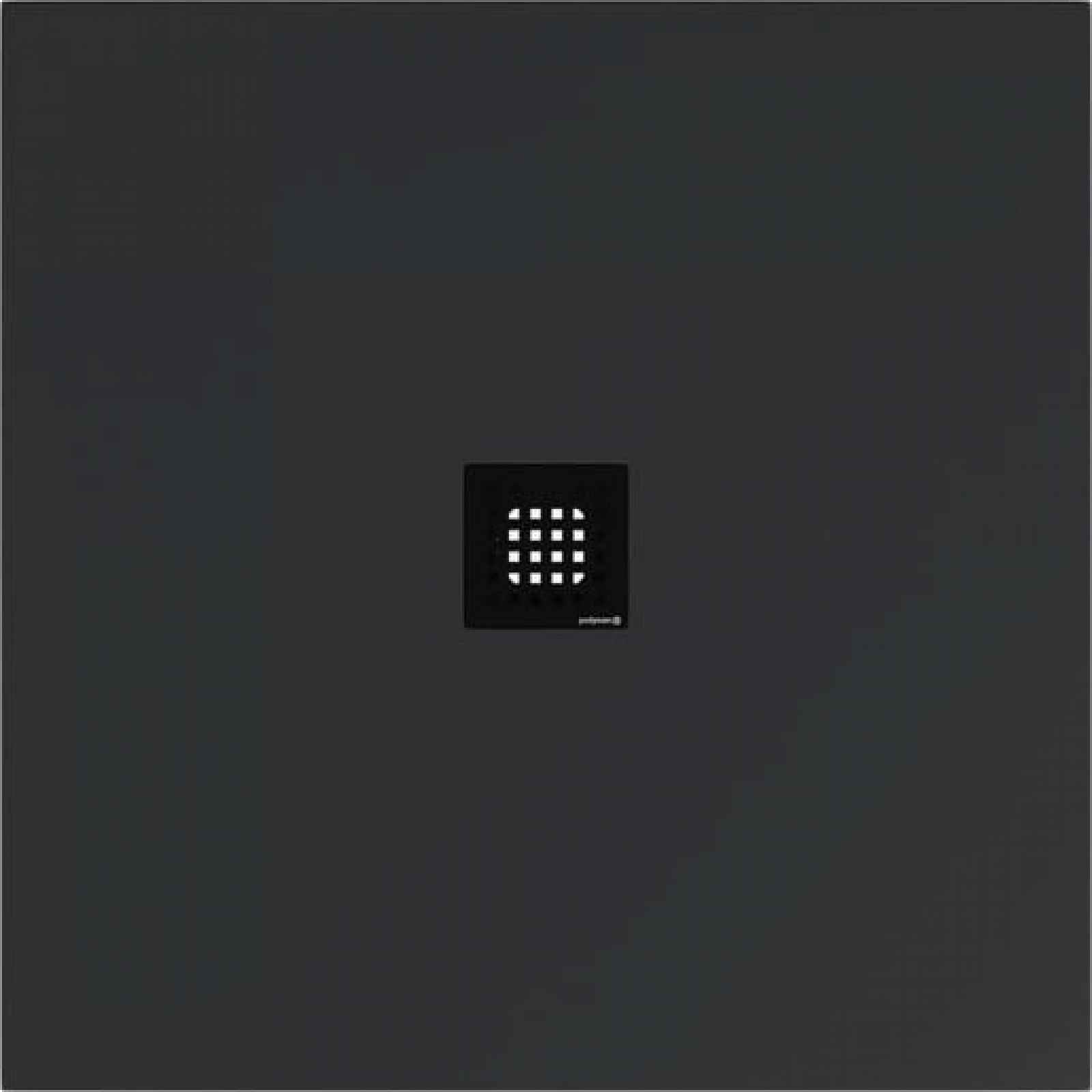Sprchová vanička čtvercová Polysan Flexia 100x100 cm litý mramor antracit 71552.51