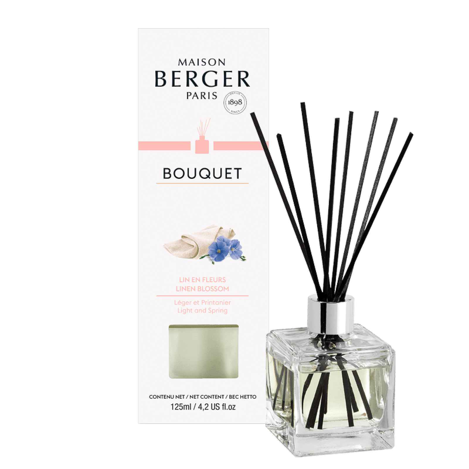 Maison Berger Paris Aroma Difuzér Cube, Lněný květ 125 ml 6059