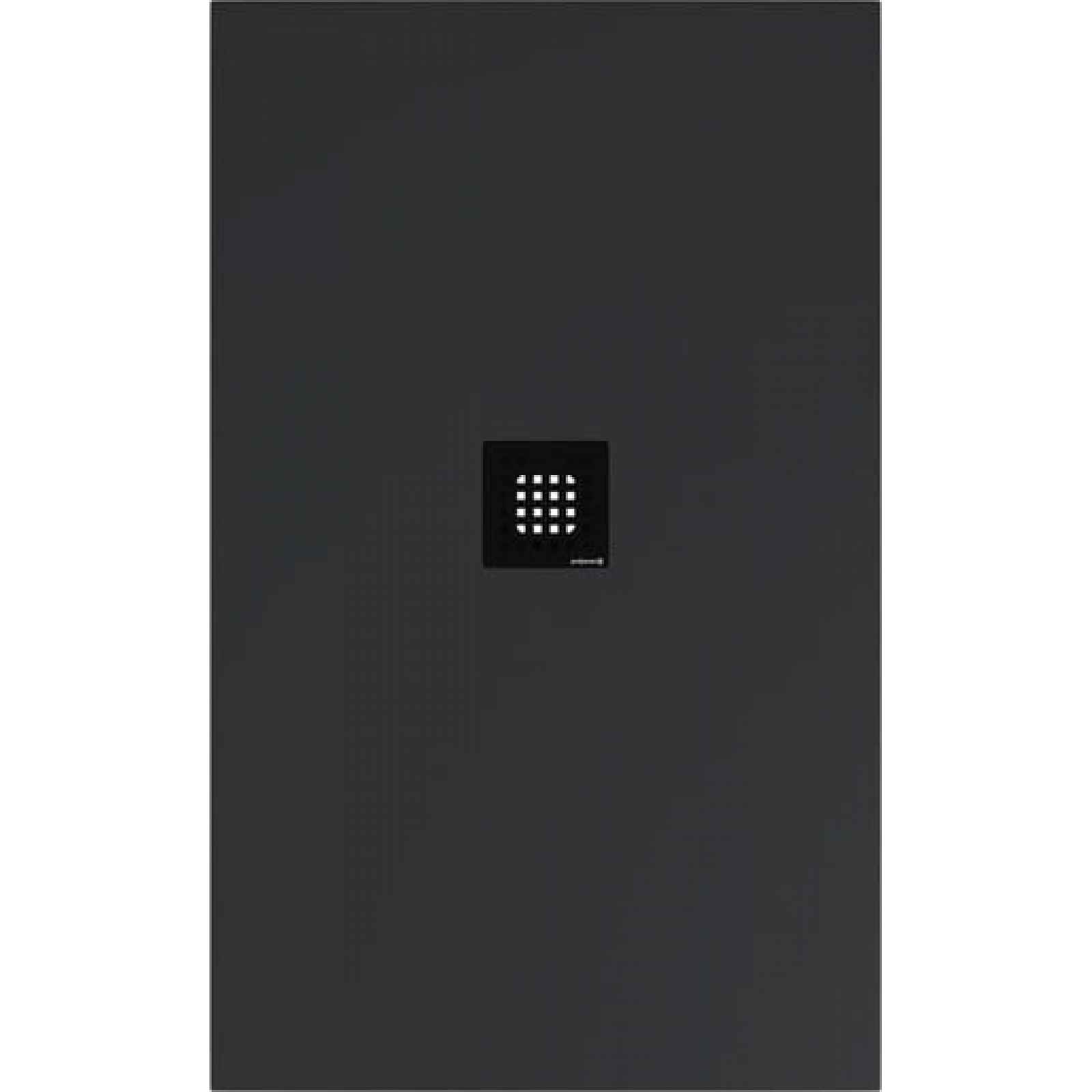 Sprchová vanička obdélníková Polysan Flexia 130x80 cm litý mramor antracit 72899.51