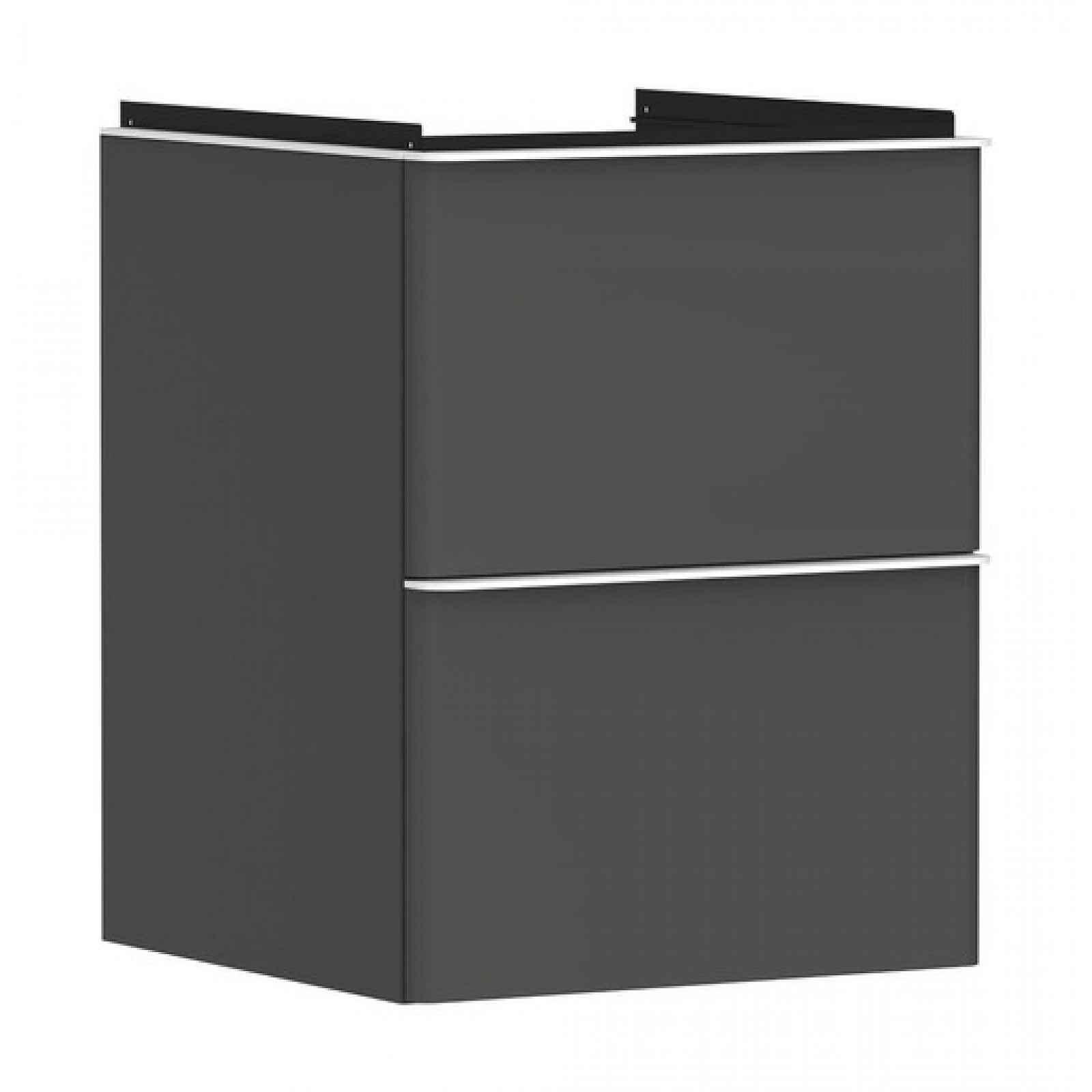 Skříňka pod umyvadlo bez umyvadla Hansgrohe Xelu Q 48x62,5x47,5 cm šedá matná 54020700